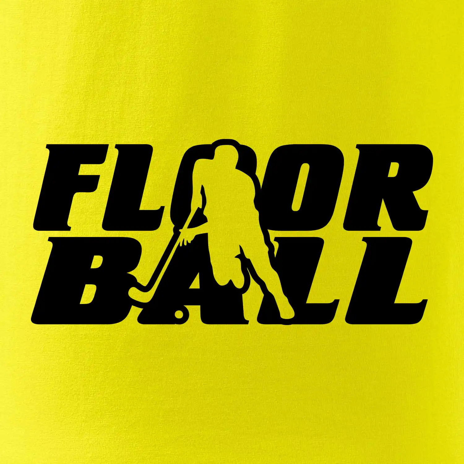 Floorball nápis rovný