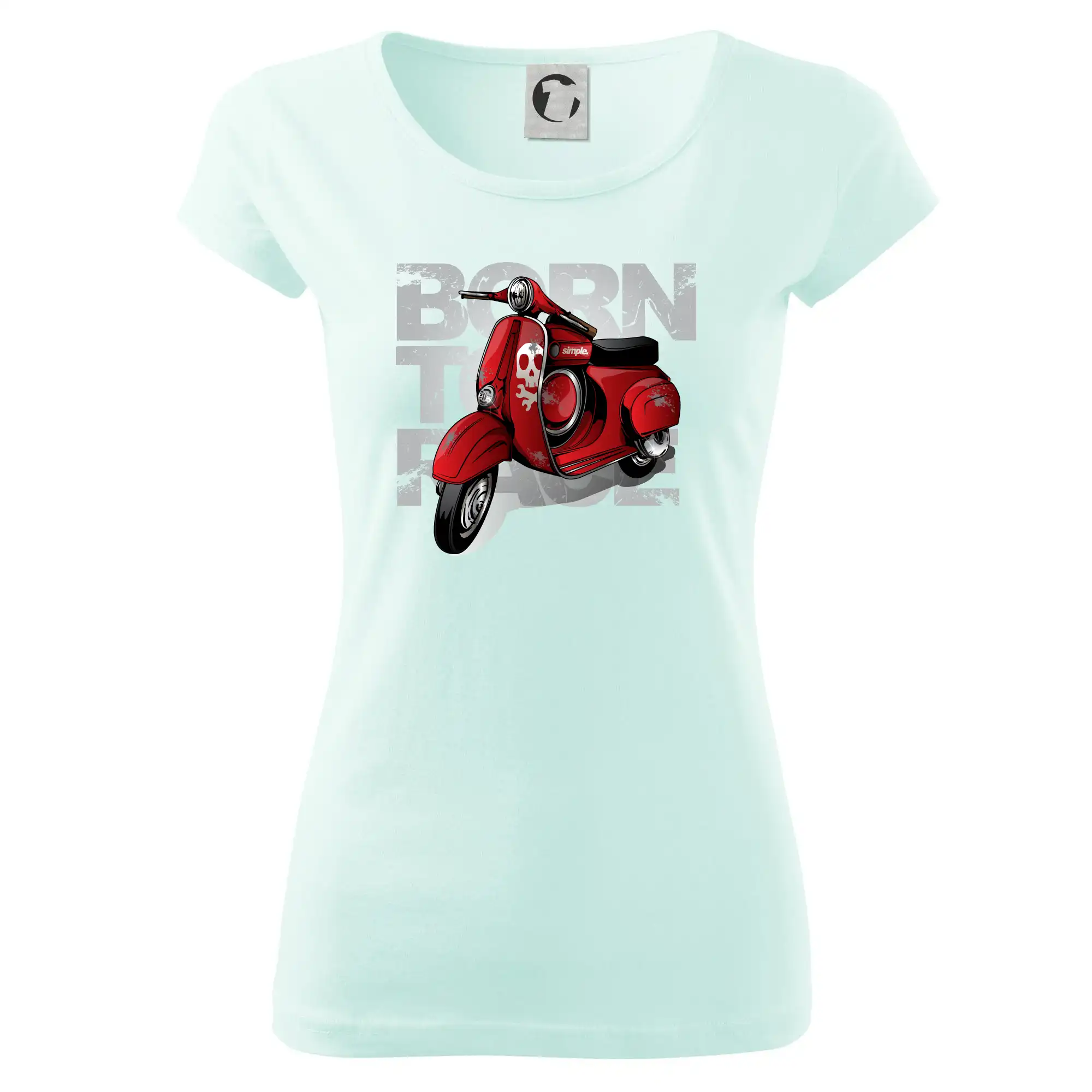 Scooter born to ride red