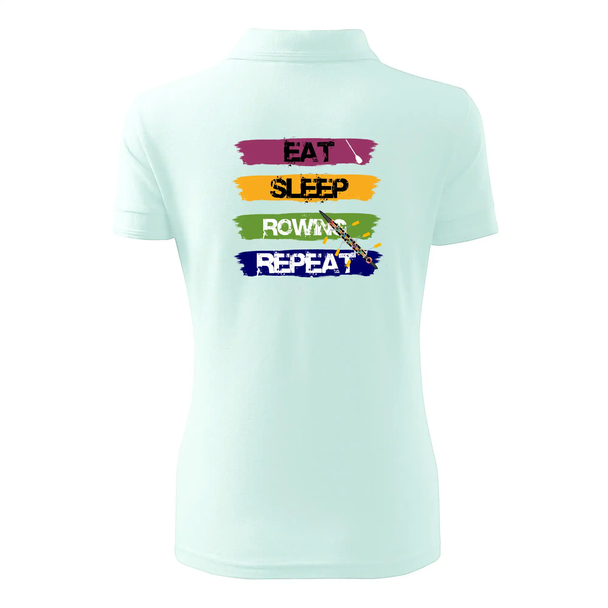 Eat sleep rowing repeat barevné