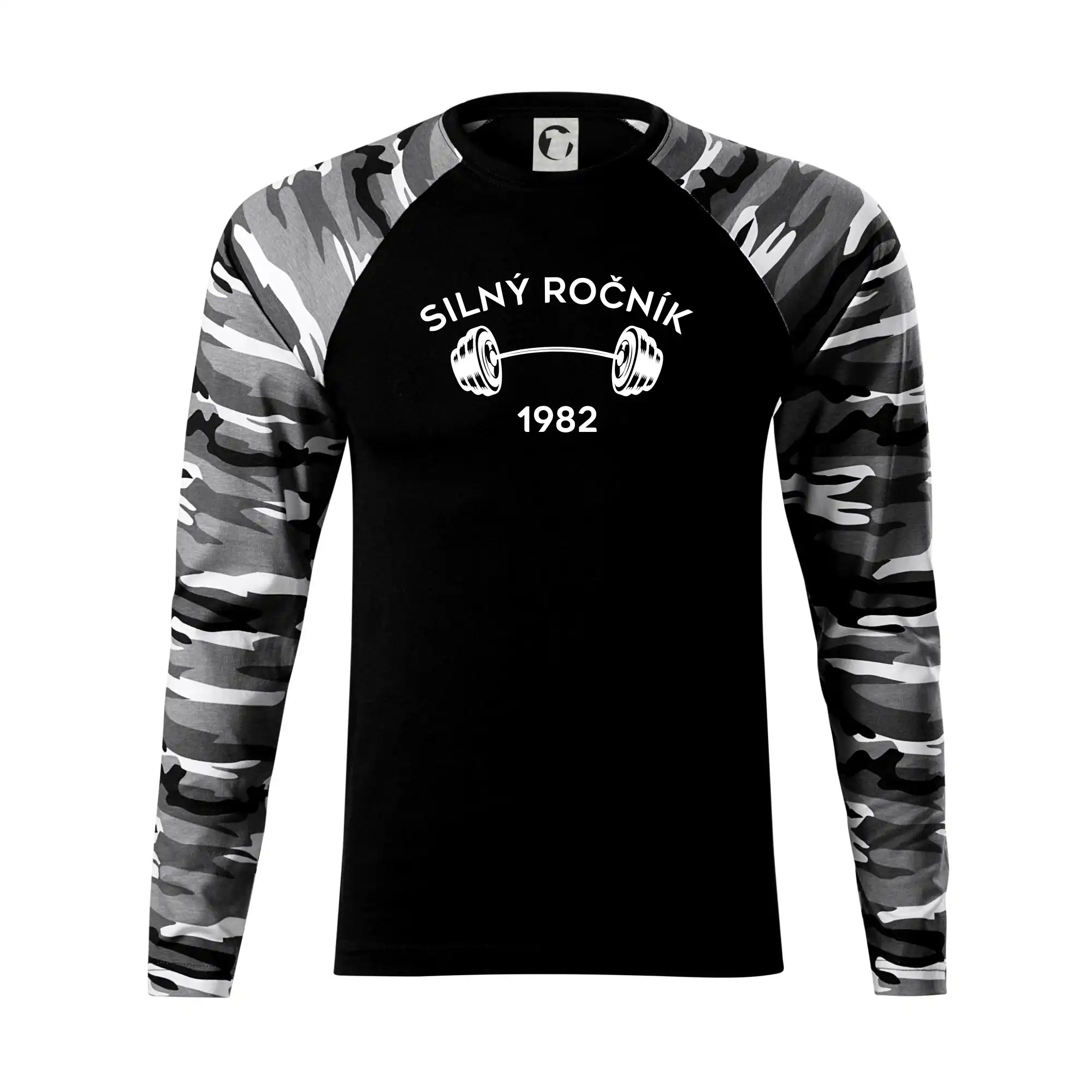 Trička s ročníkom 1982 - Silný ročník - Letopočet 1982 - Camouflage LS