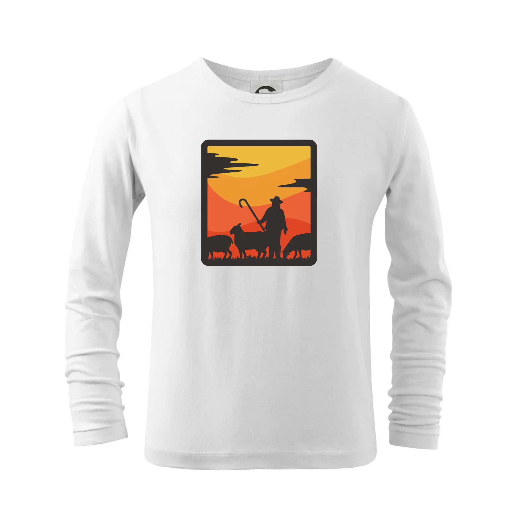 Tričká so zvieratami - Pastierec oviec - štvorec - Tričko detské Long Sleeve