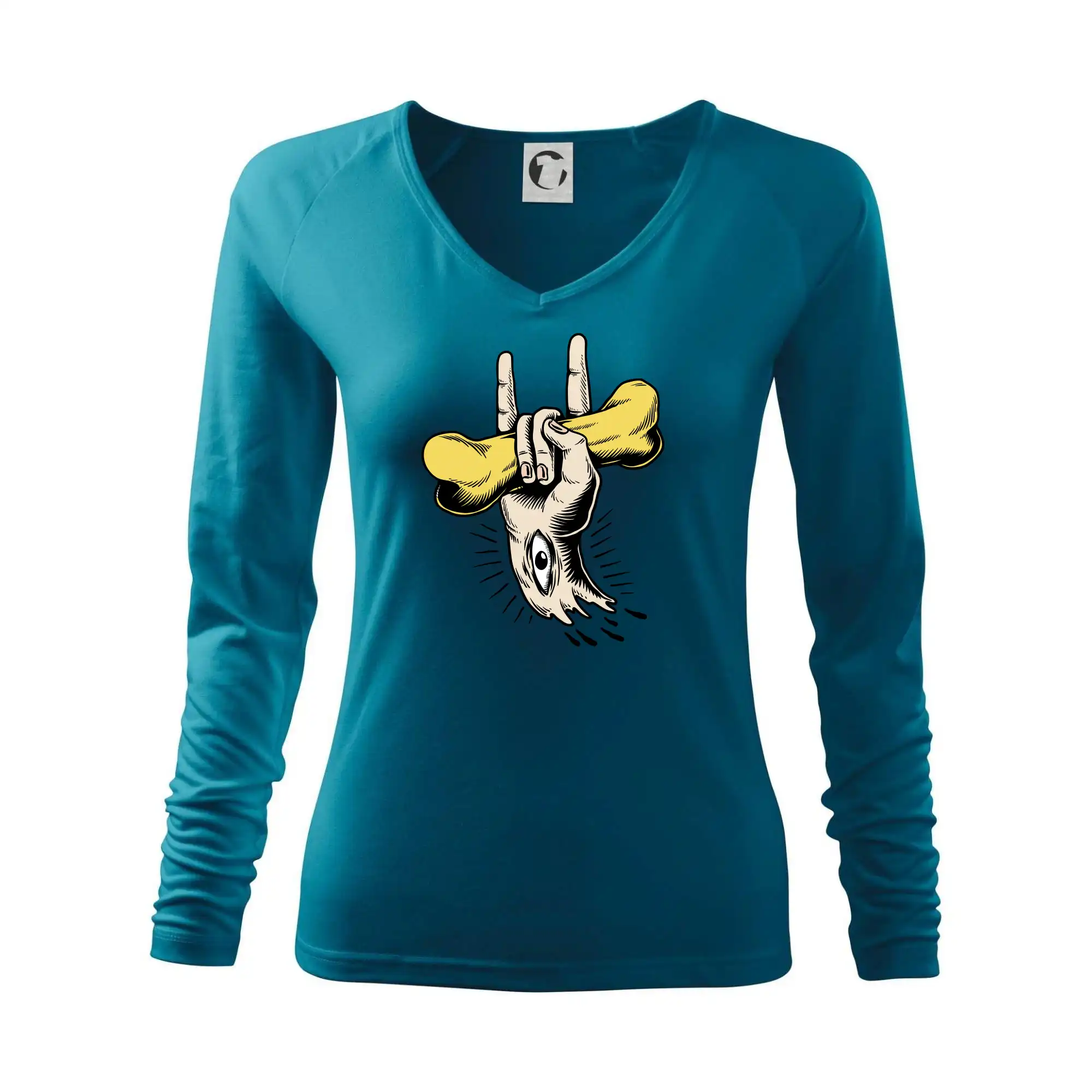 Rocková ruka kost a oko