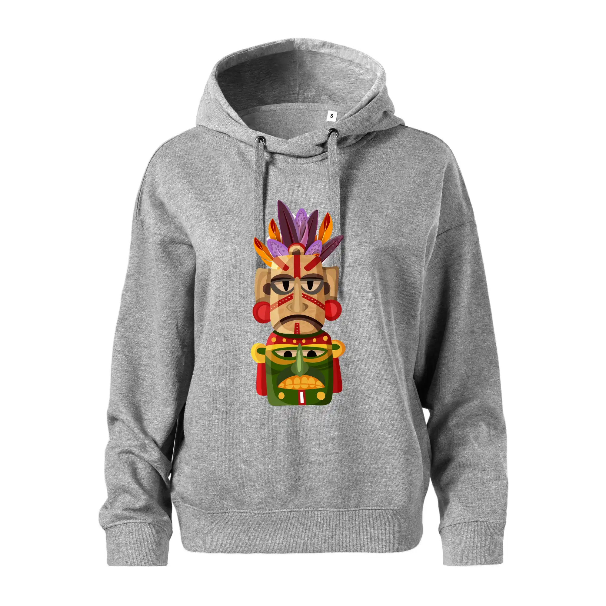 Mayové maska s peřím