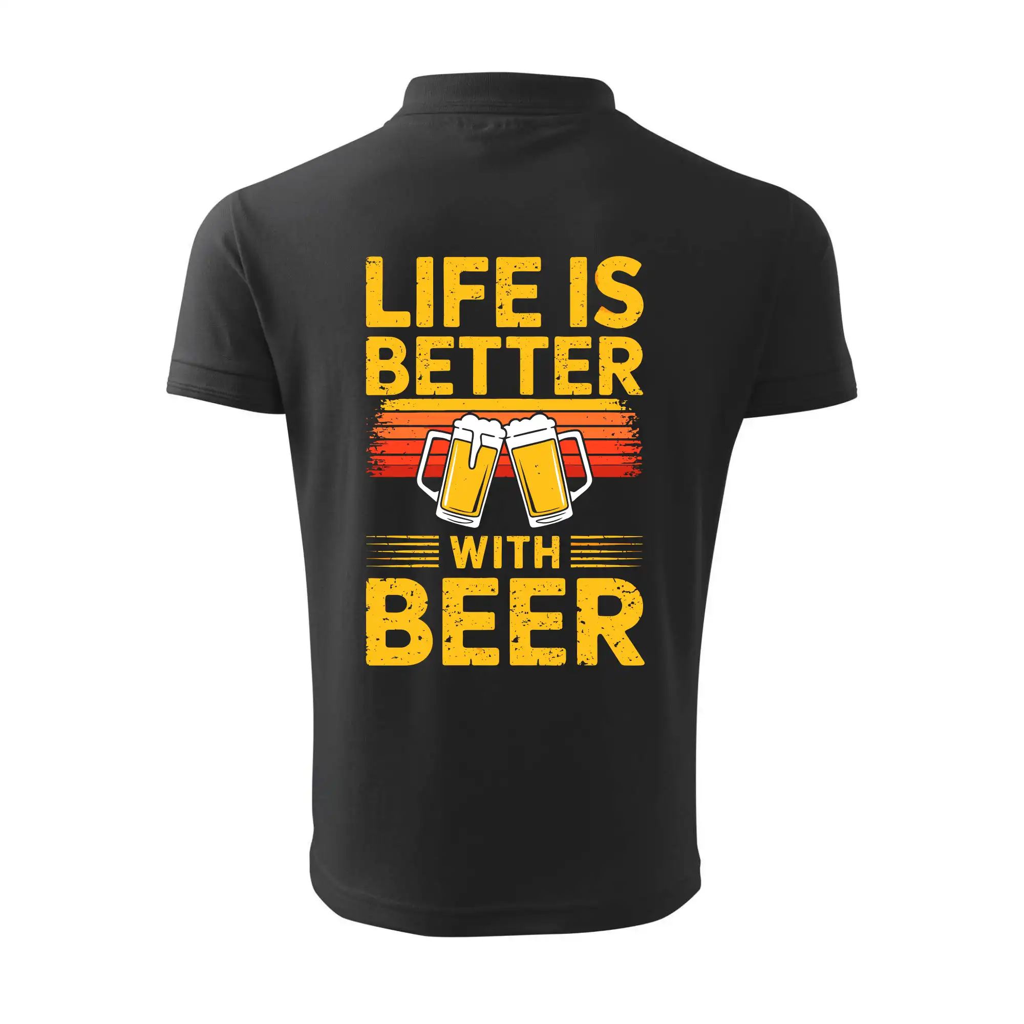 Life is better with beer - oranžové