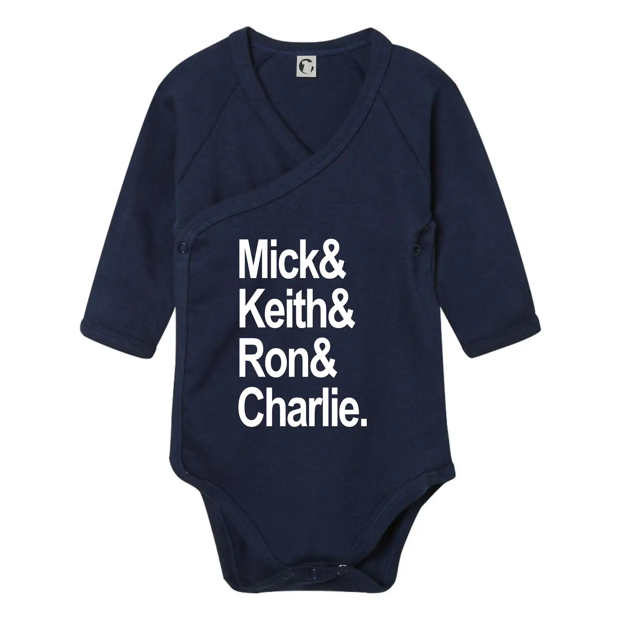 Mick Keith Ron Charlie - Body zavinovacie s dlhým rukávom