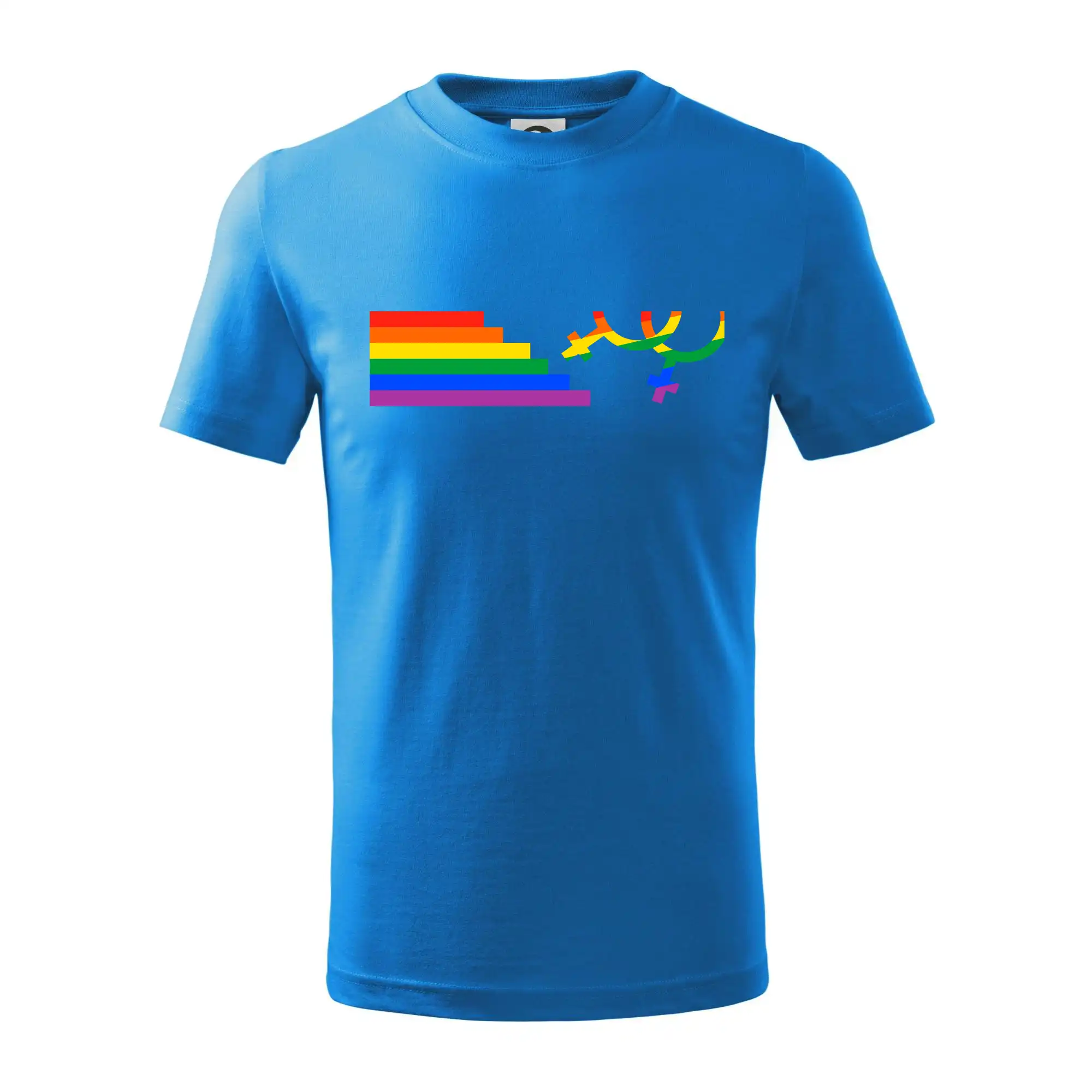 Tričká pre LGBT a Queer komunitu - Lesby symbol dúha - Tričko detské bavlnené