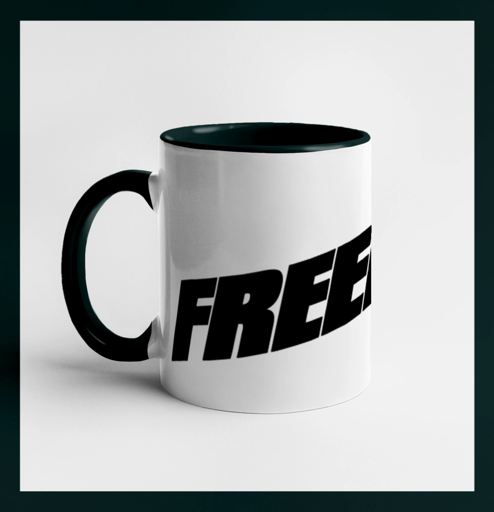 Freedive - nápis s potápěčem