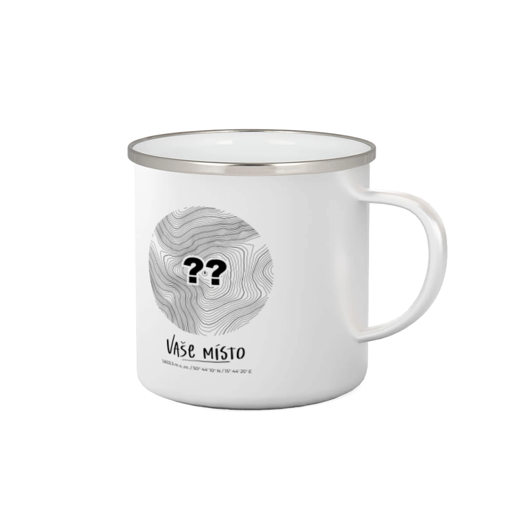 Tričká s vrstevnicami – originálne horské motívy - Vaše miesto - vrstevnice v kruhu - Plecháčik