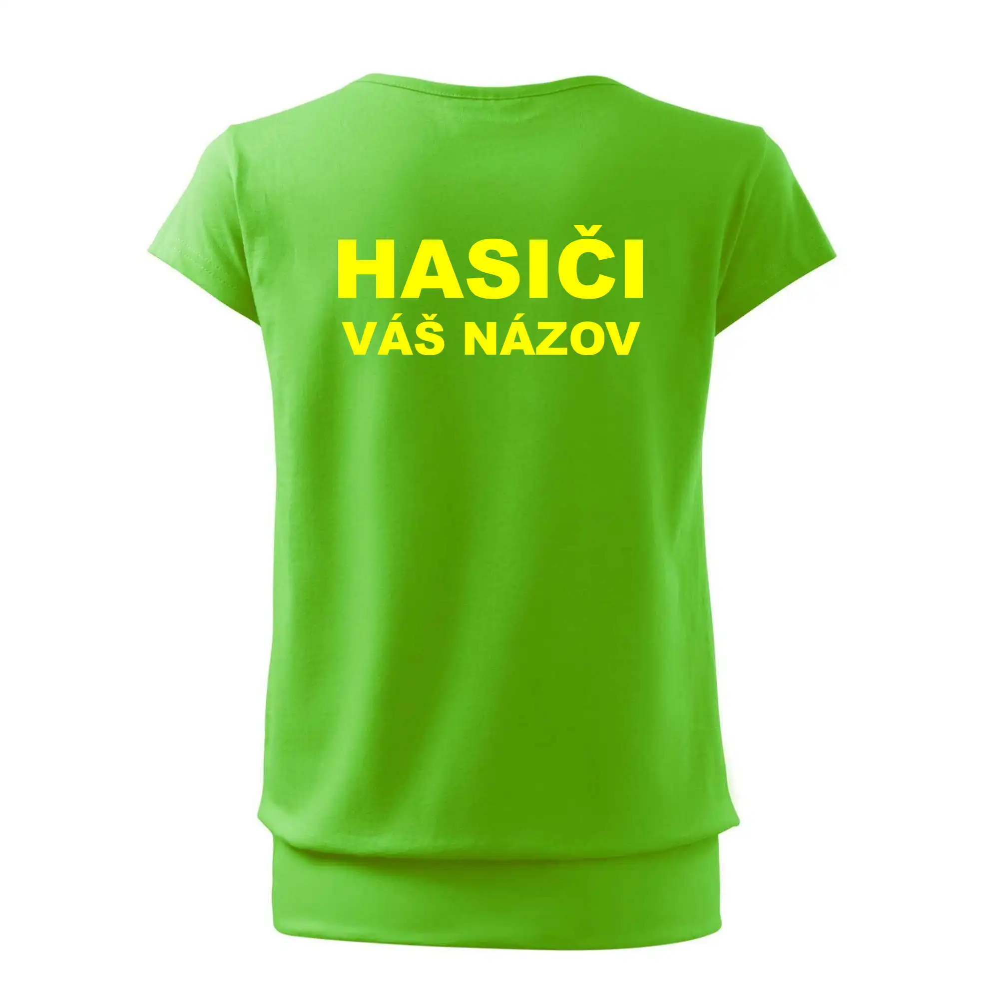 Hasiči - žltý nápis - váš názov zboru