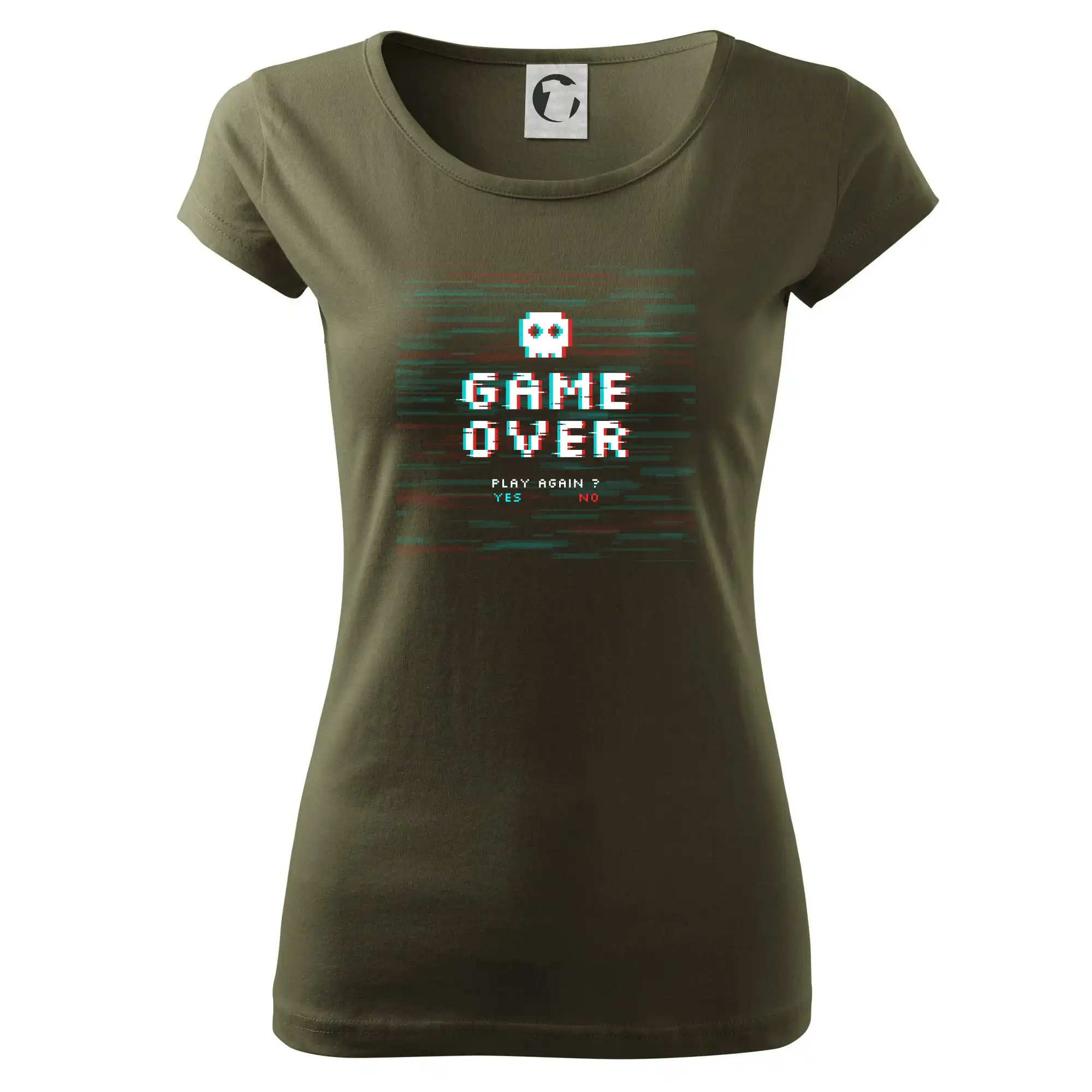 Tričká pre ajťákov - Game over play again - Dámske tričko Pure