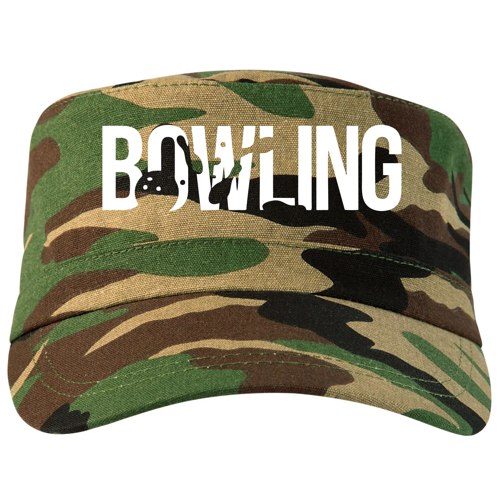 Tričká Bowling - Bowling nápis kolky - Šiltovka CAMO