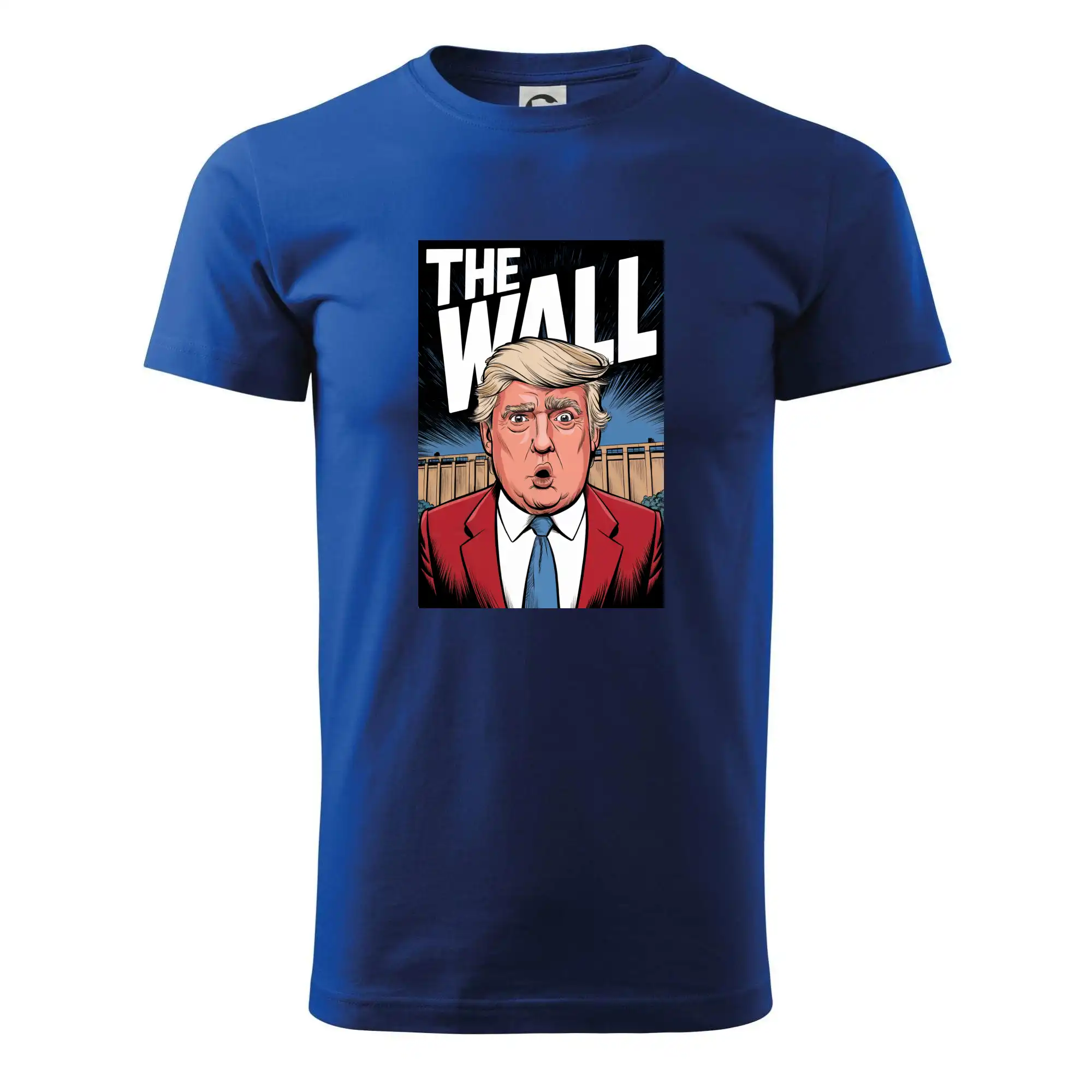 Politické tričká - The wall Trump - Pánske tričko nižšej gramáže