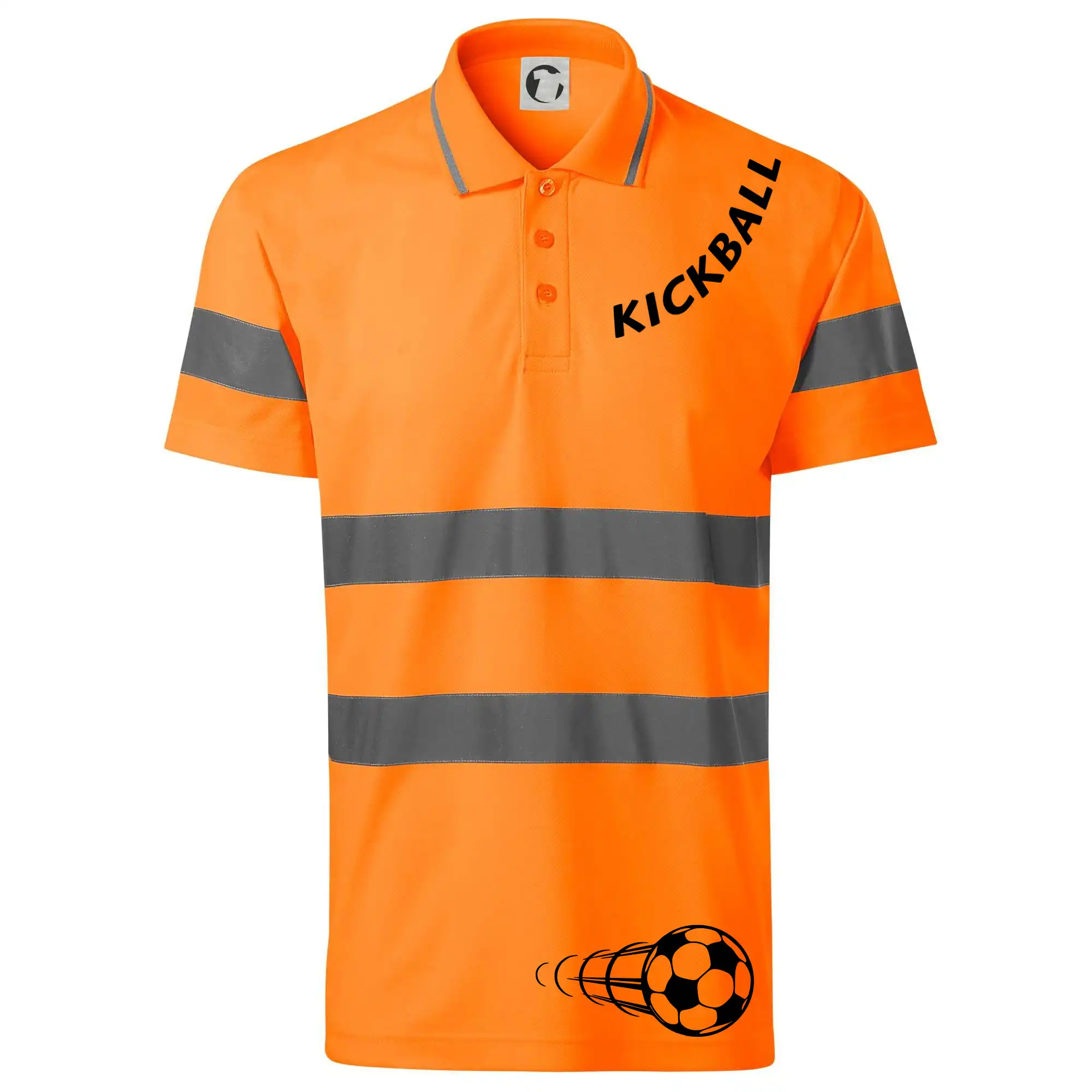 Tričká na nohejbal - Kickball nápis šikmo - HV Runway 2V9 - Reflexné polokošeľa