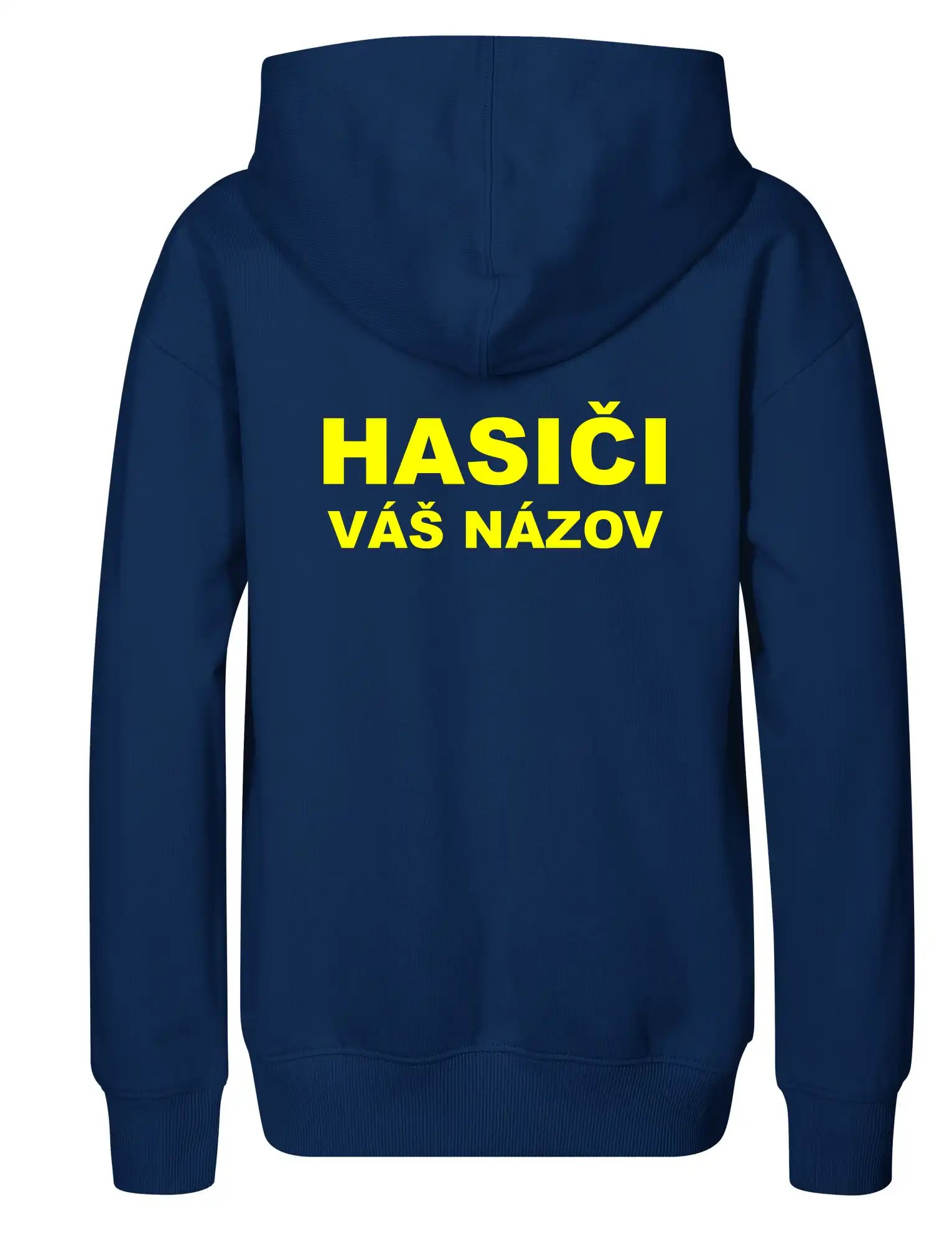 Hasiči - žltý nápis - váš názov zboru
