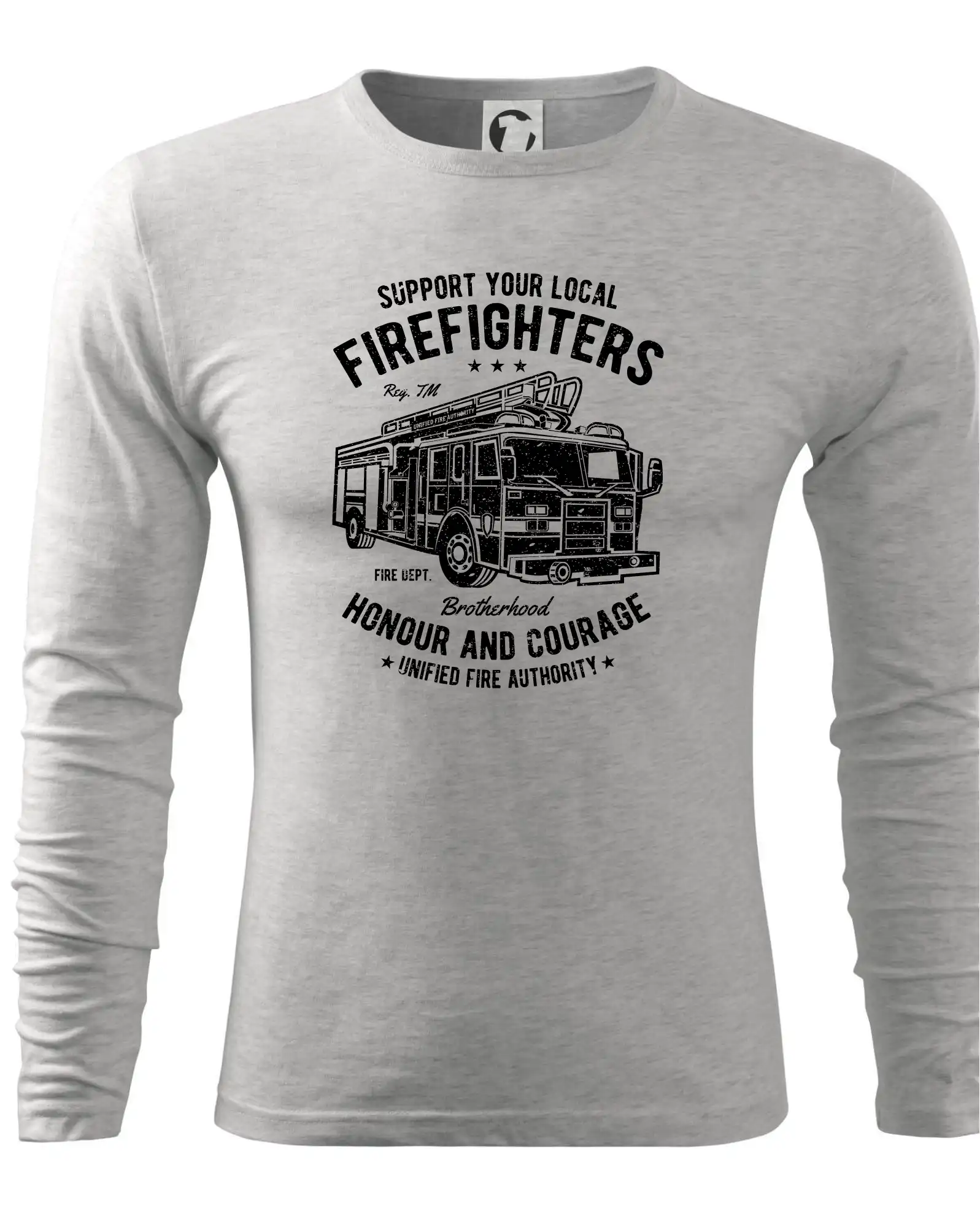 Originálne tričká pre hasičov - Fire Fighters Truck - Tričko s dlhým rukávom FIT-T long sleeve