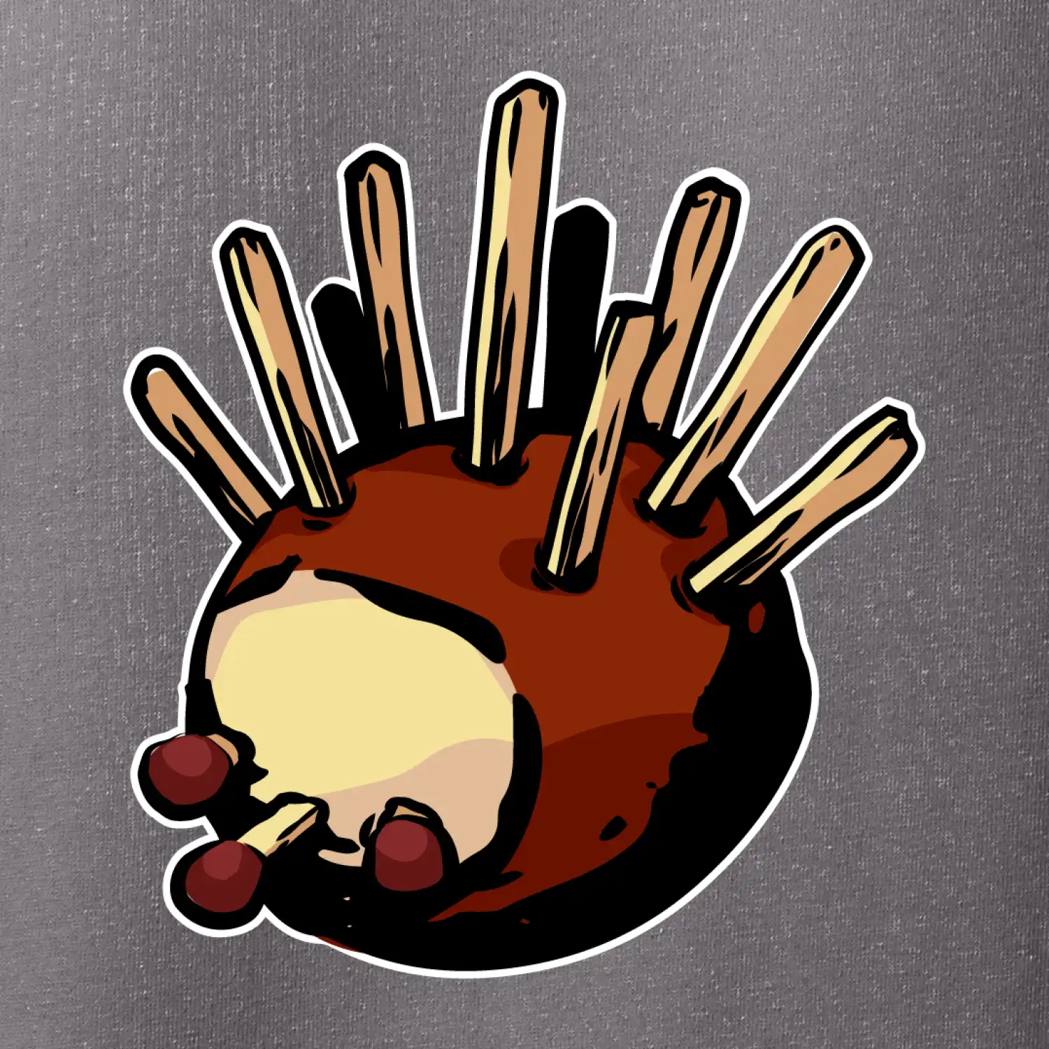 Kaštanový ježeček - prso