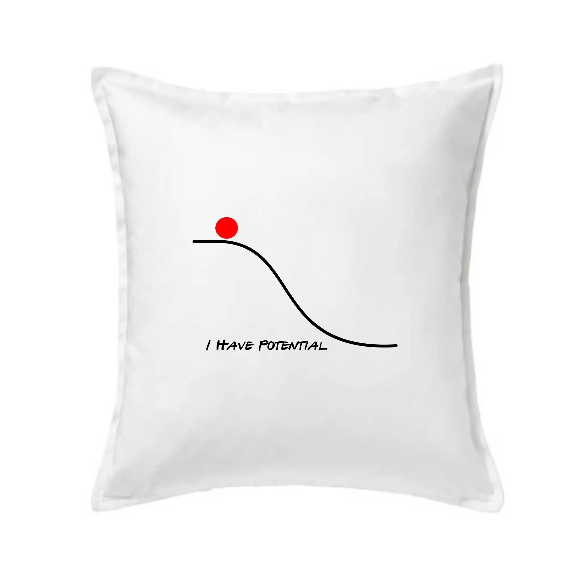 Vtipné tričká pre matematiky - I have potential - Vankúš 50x50