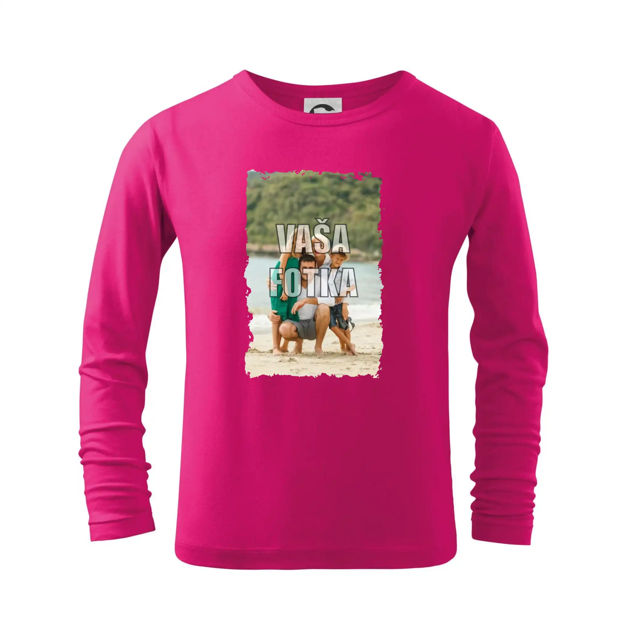 Tričká k narodeninám - Tričko s vlastnou fotkou - Tričko detské Long Sleeve