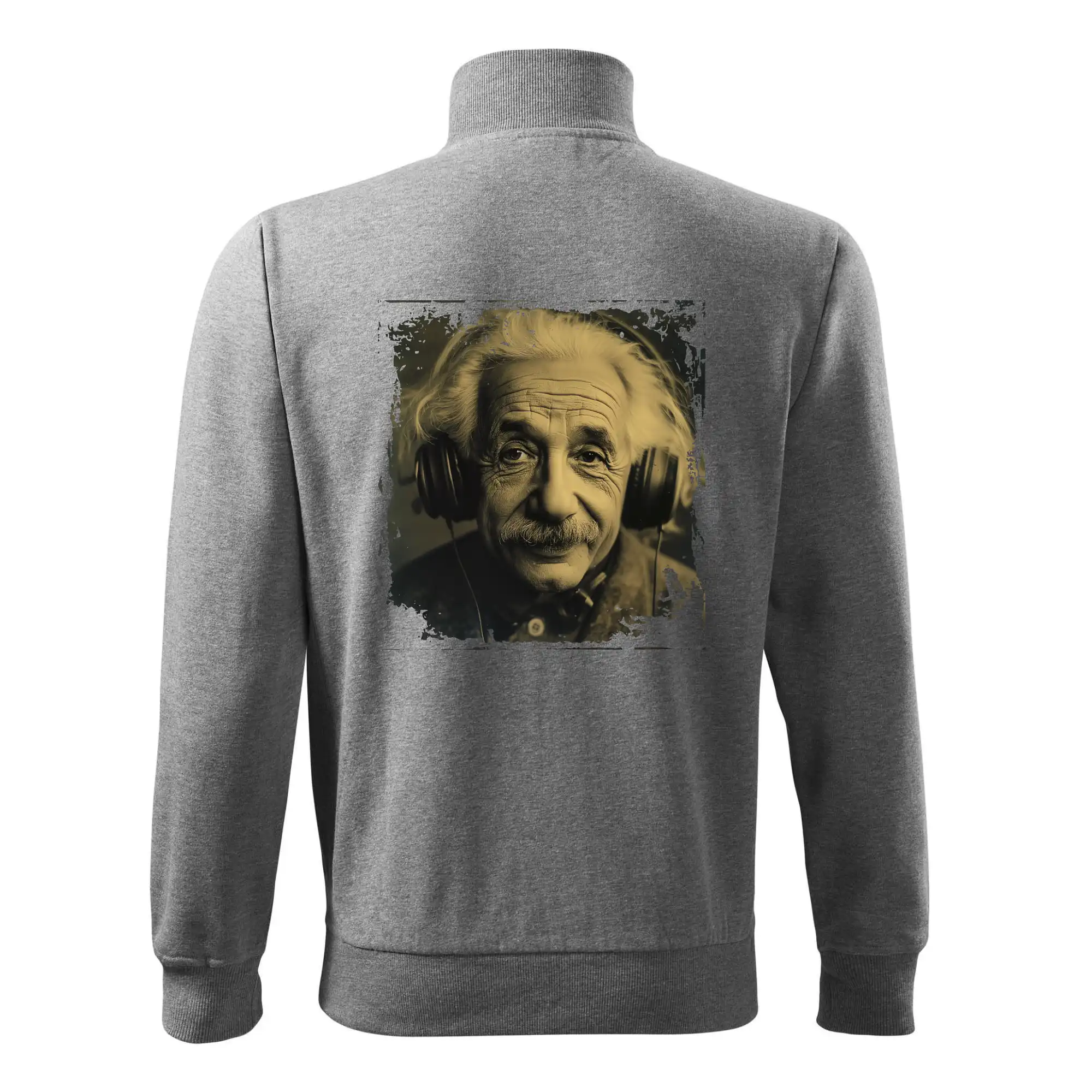 Albert se sluchátky