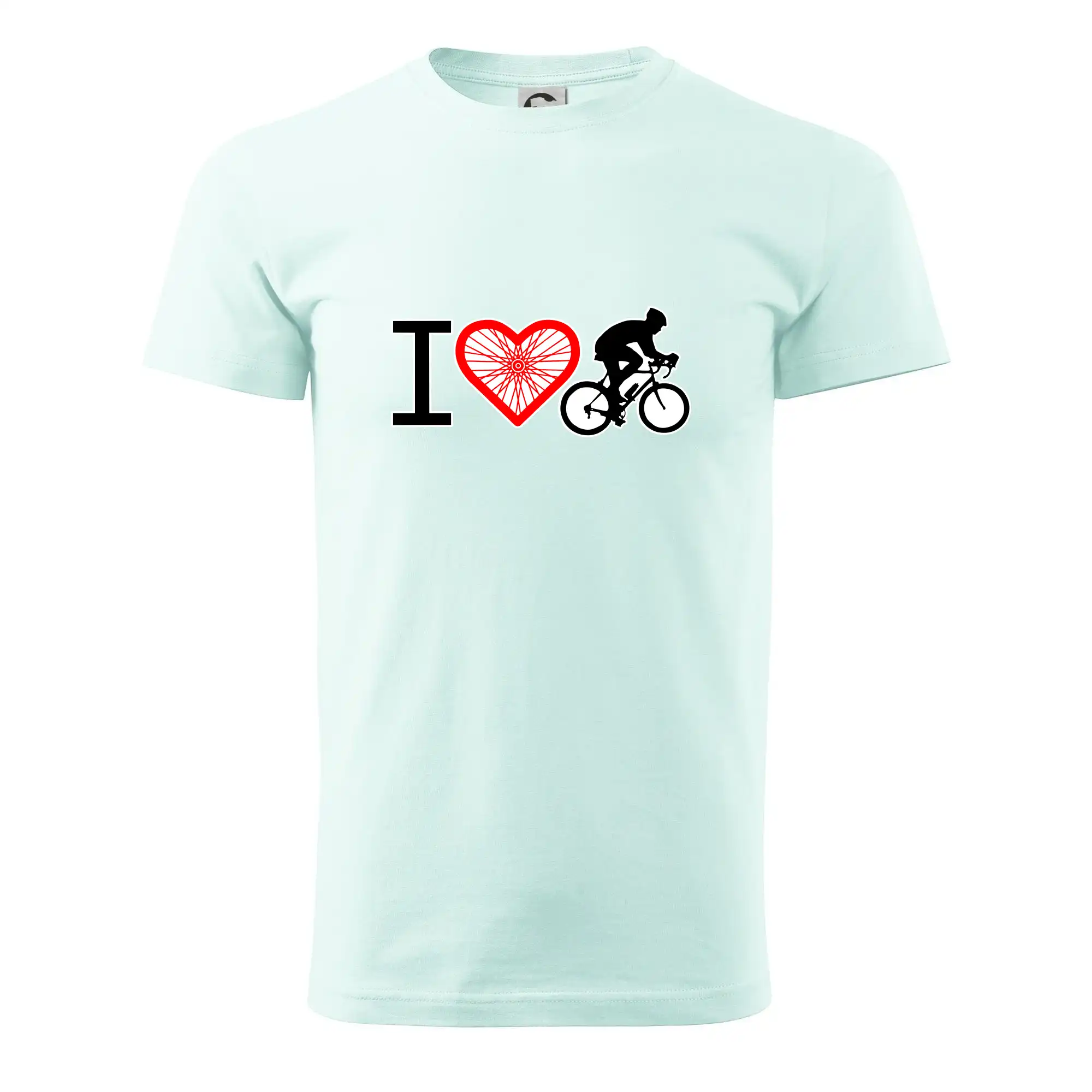 Tričko ako darček pre cyklistu - I love cycles výplet - Pánske tričko nižšej gramáže