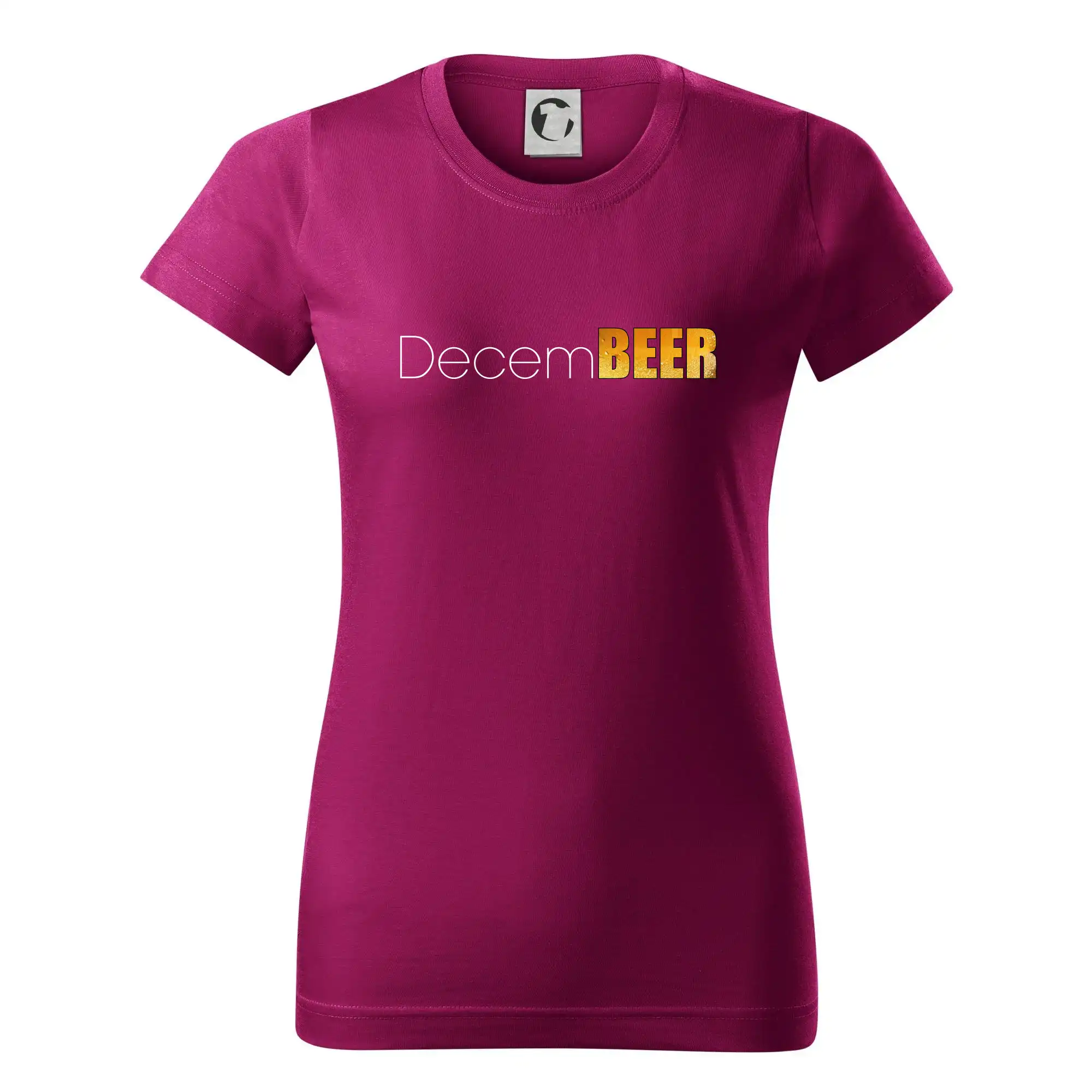 Vtipná tričká pre pivárov - Pivné mesiace - decemBEER - Dámske tričko basic - ľahko voľnejšie a dlhšie