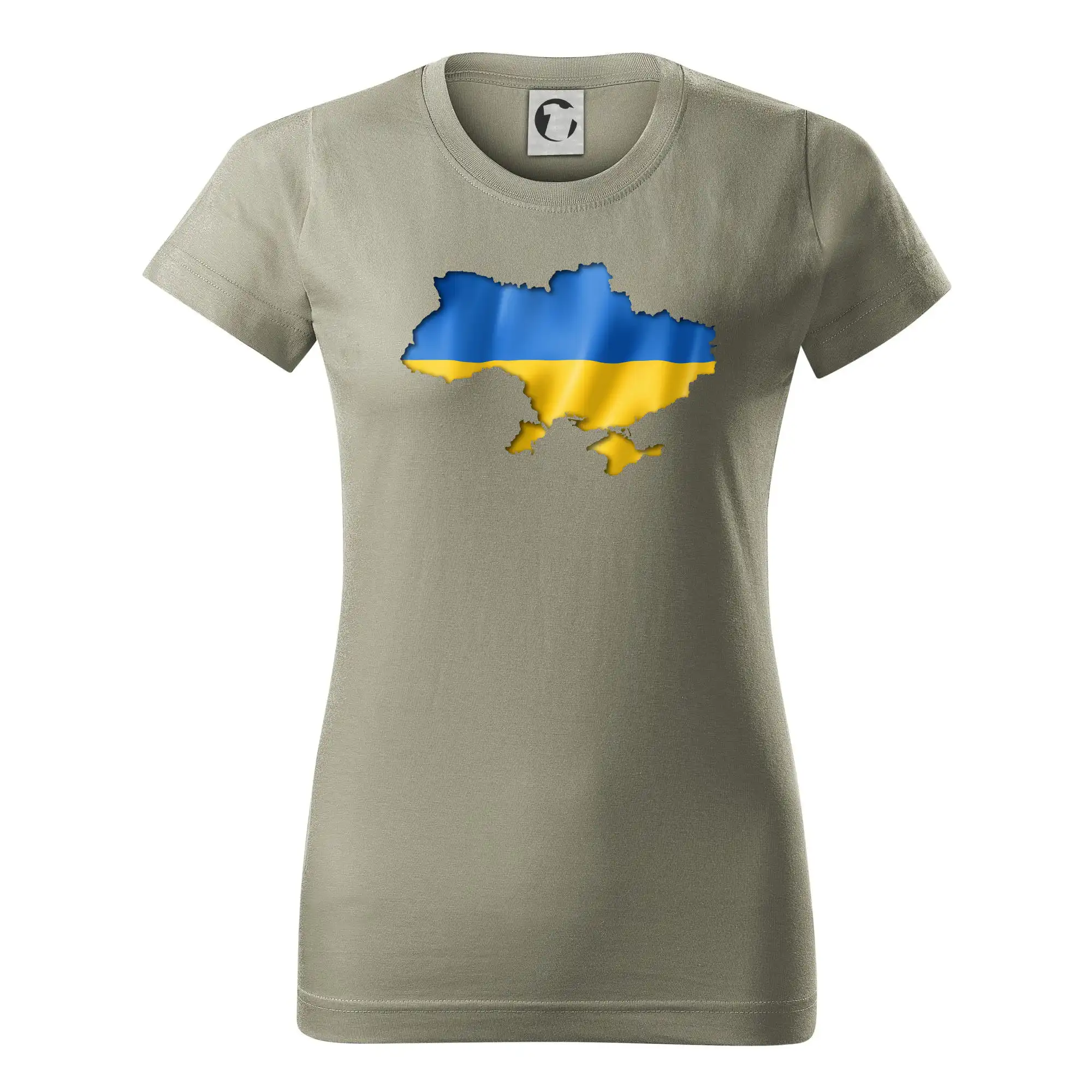 Ukrajina vlajka mapa