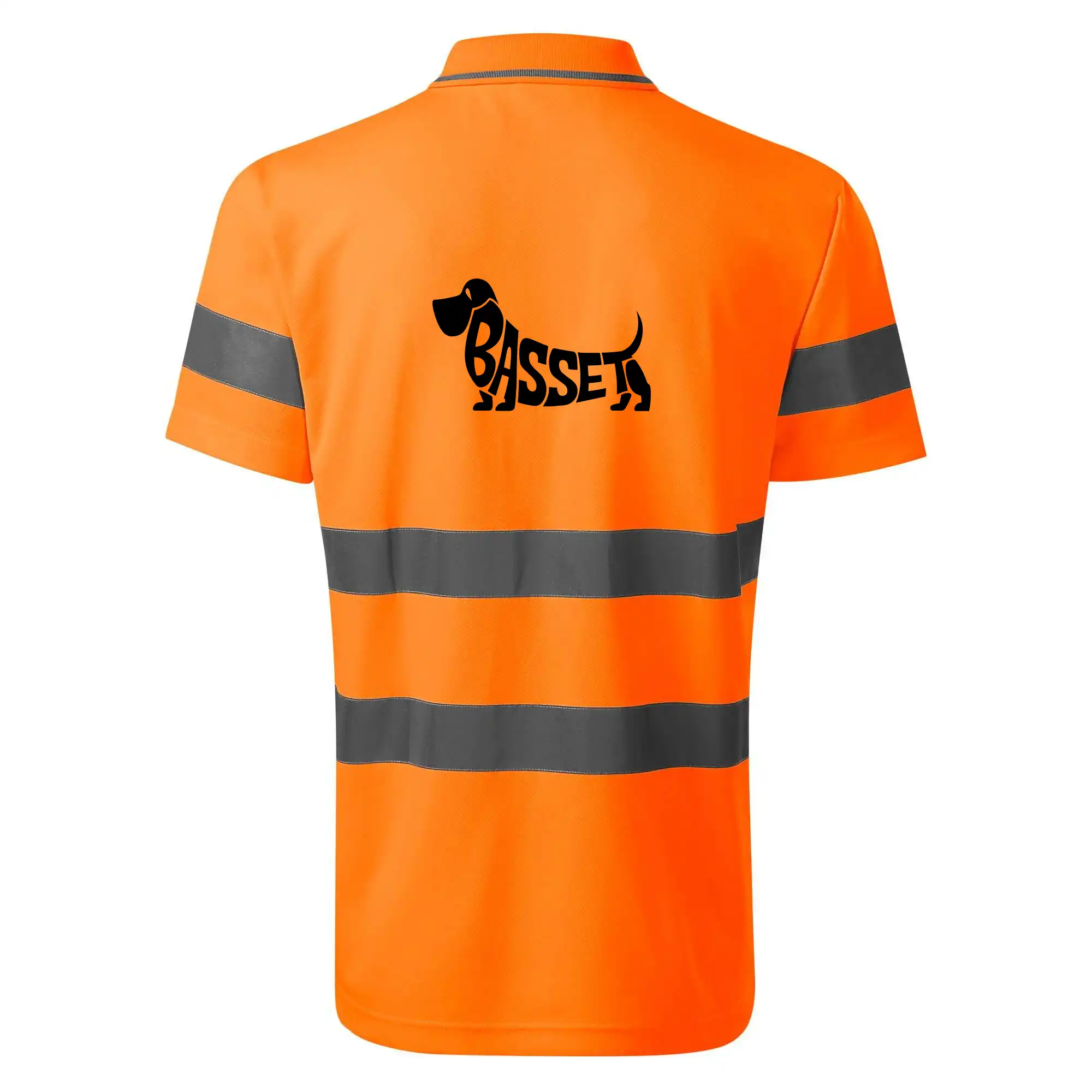 Ostatné psie plemená - Basset nápis v tele - HV Runway 2V9 - Reflexné polokošeľa