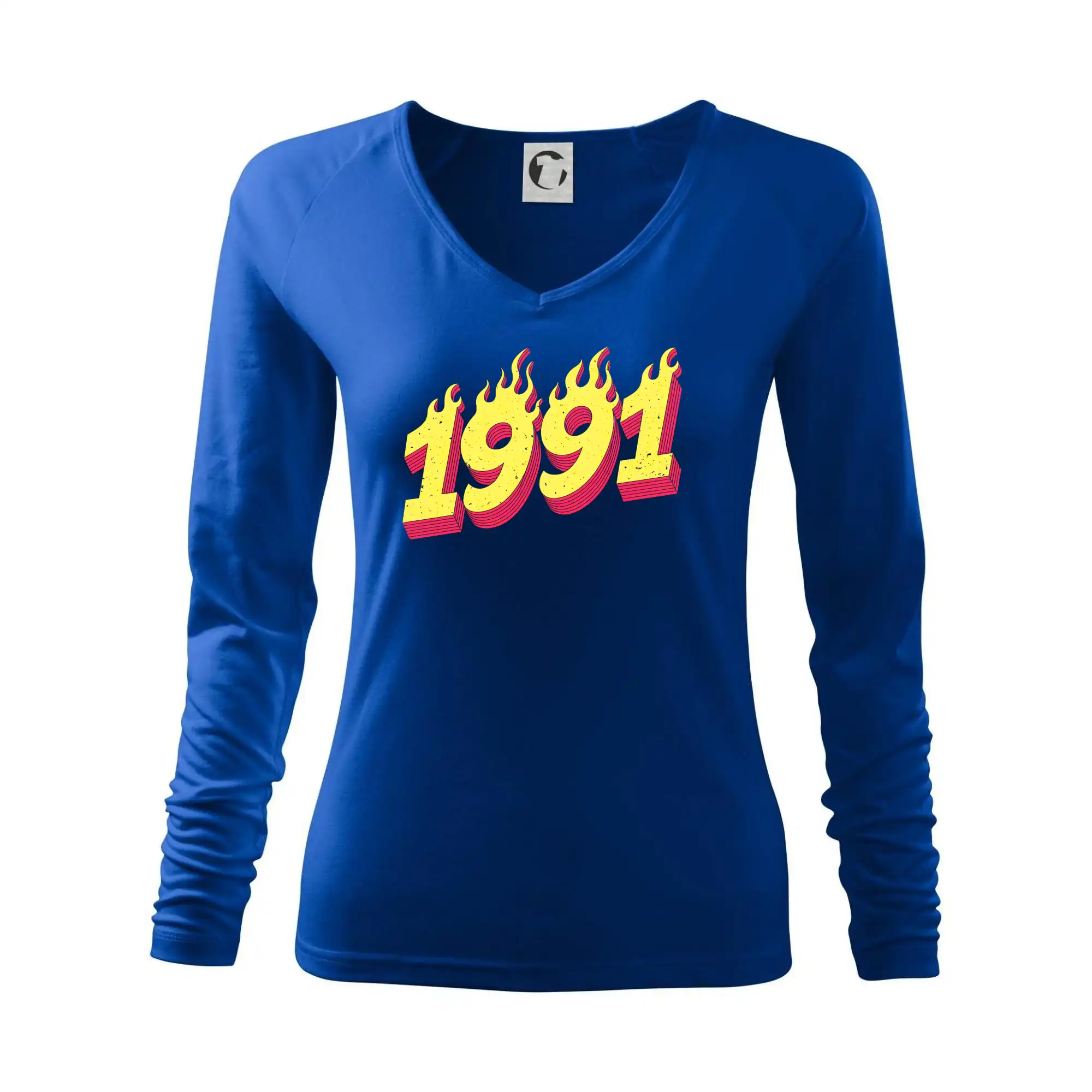 Trička s ročníkom 1991 - Narodeniny v ohni 1991 - Tričko dámske Elegance