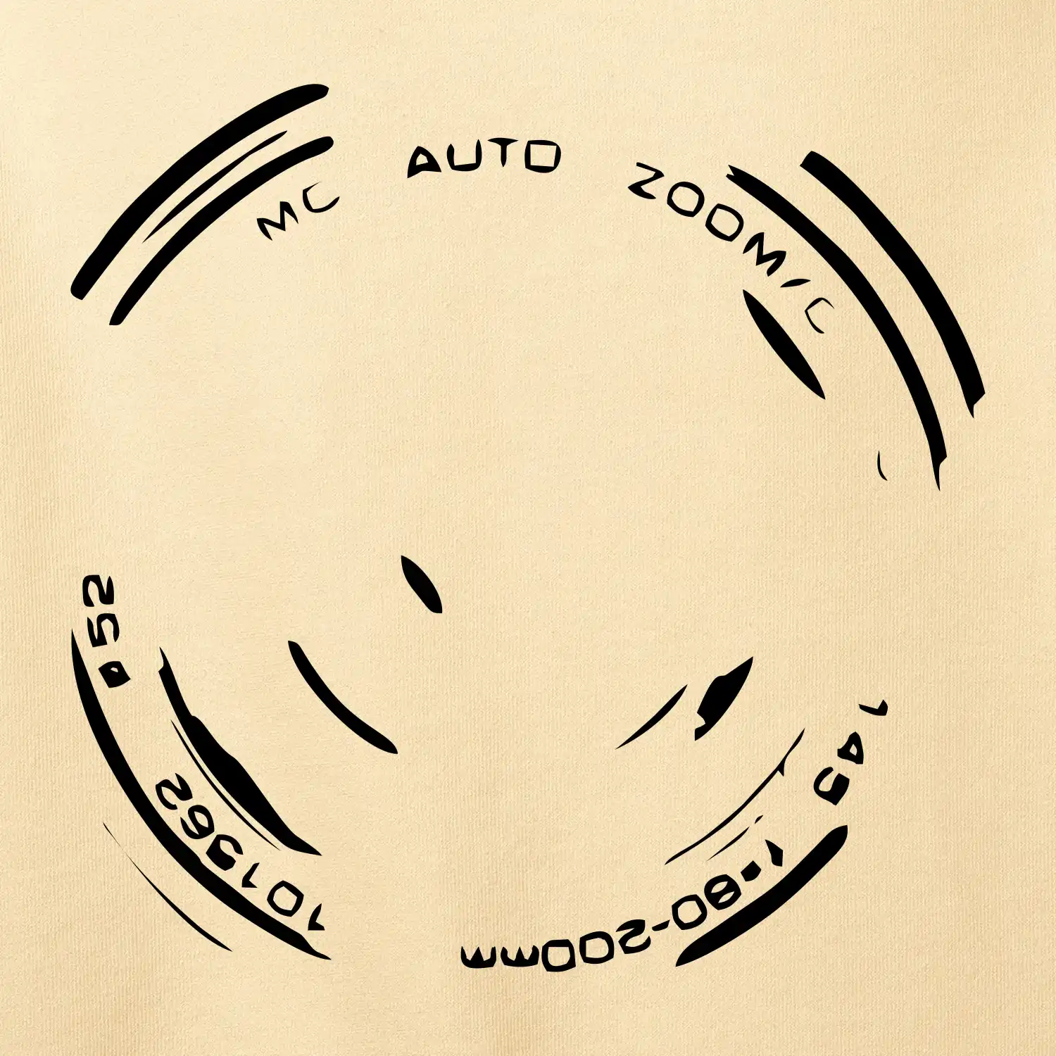 Foto objektiv obtisk