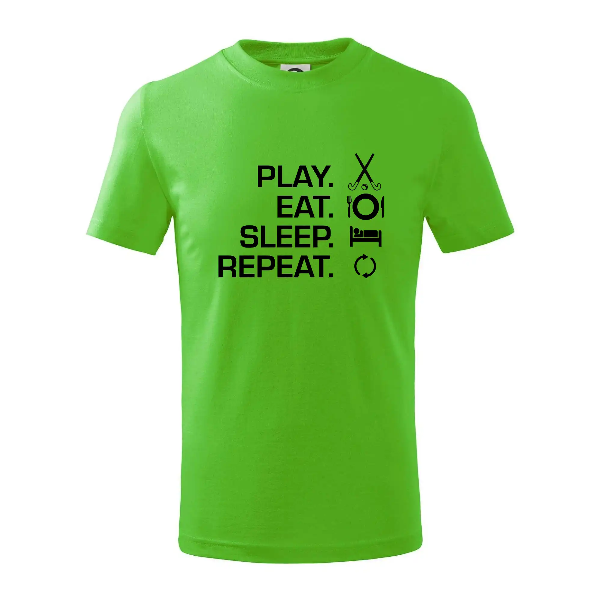 Ostatné športy - Play eat sleep repeat pozemný hokej - Tričko detské bavlnené