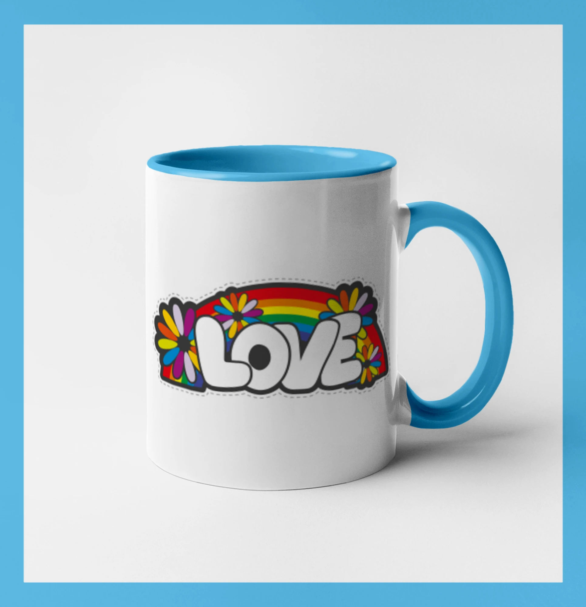 Love s dúhou v pozadí