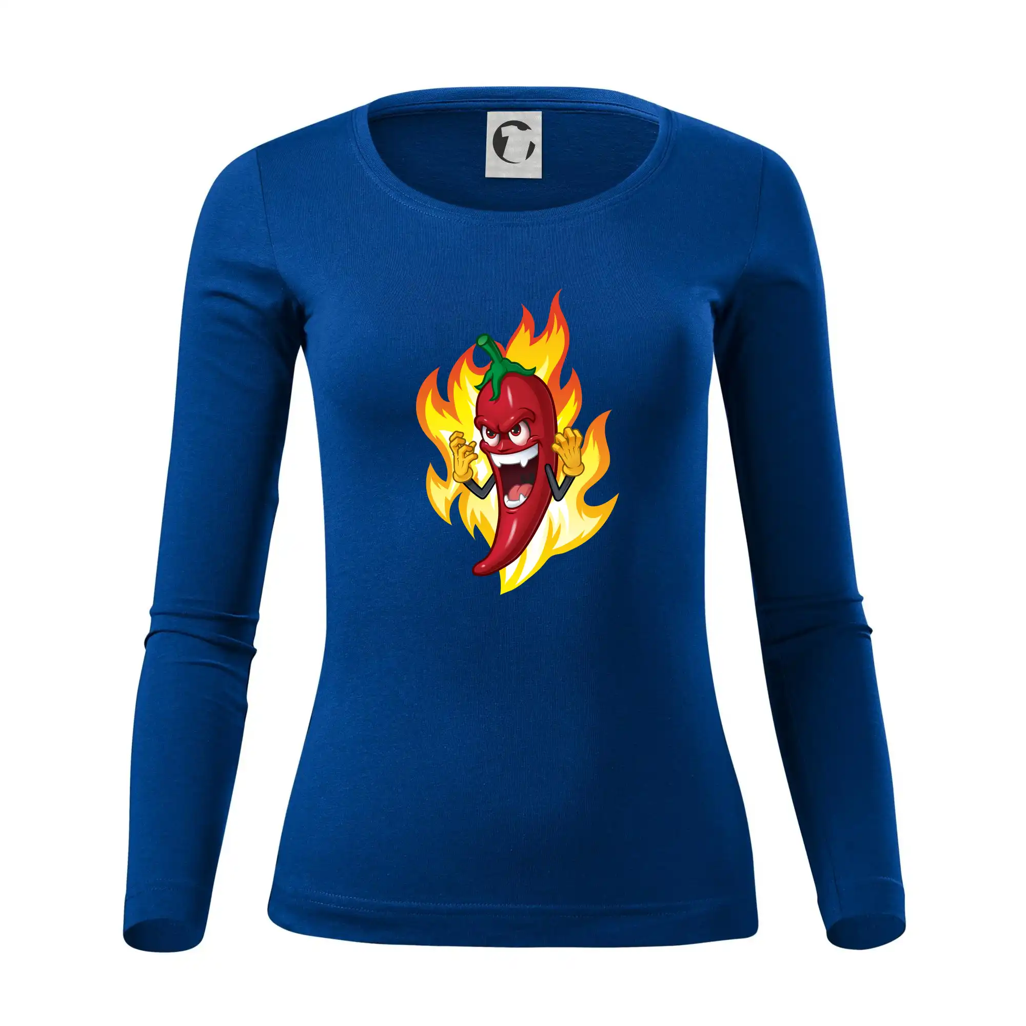 Chili paprička veľmi pálivá - Dámske tričko FIT-T LS - zužené
