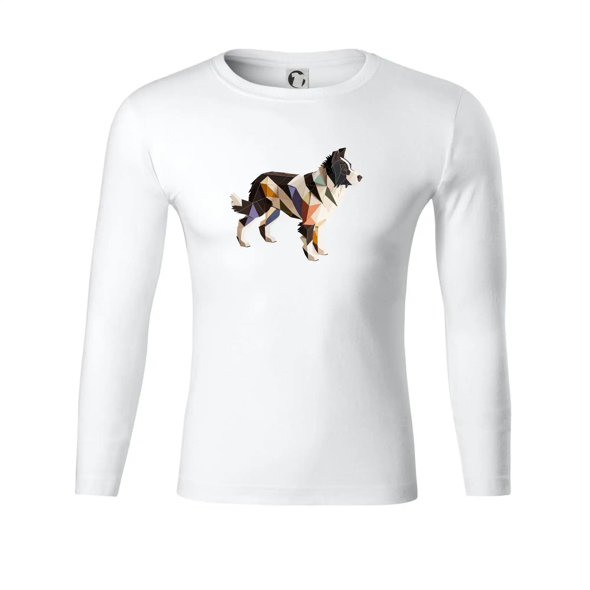 Border colie slepená z papíru