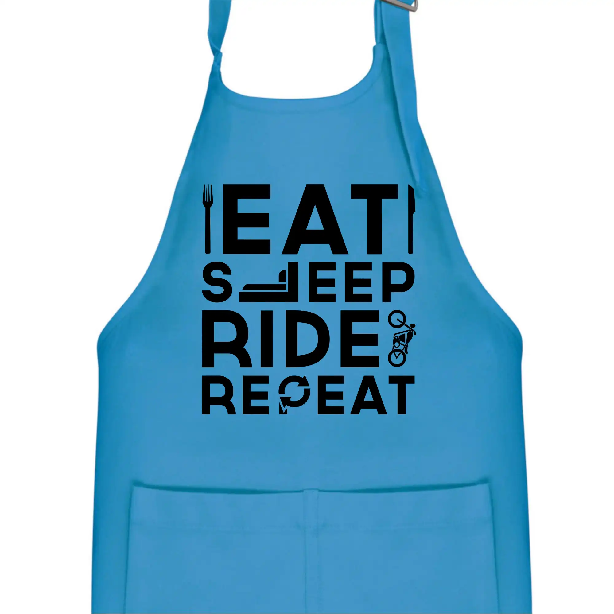 Eat sleep repeat - Eat sleep ride moto - Detská zástera na varenie
