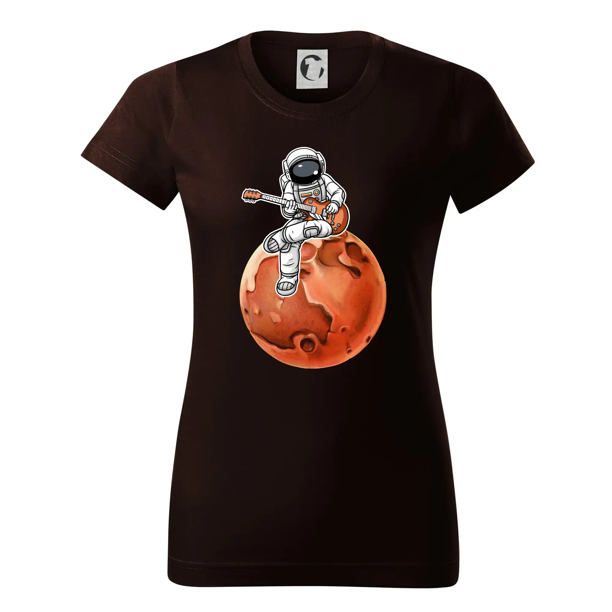 Vesmirne tričká - Mars gitarista - Dámske tričko basic - ľahko voľnejšie a dlhšie