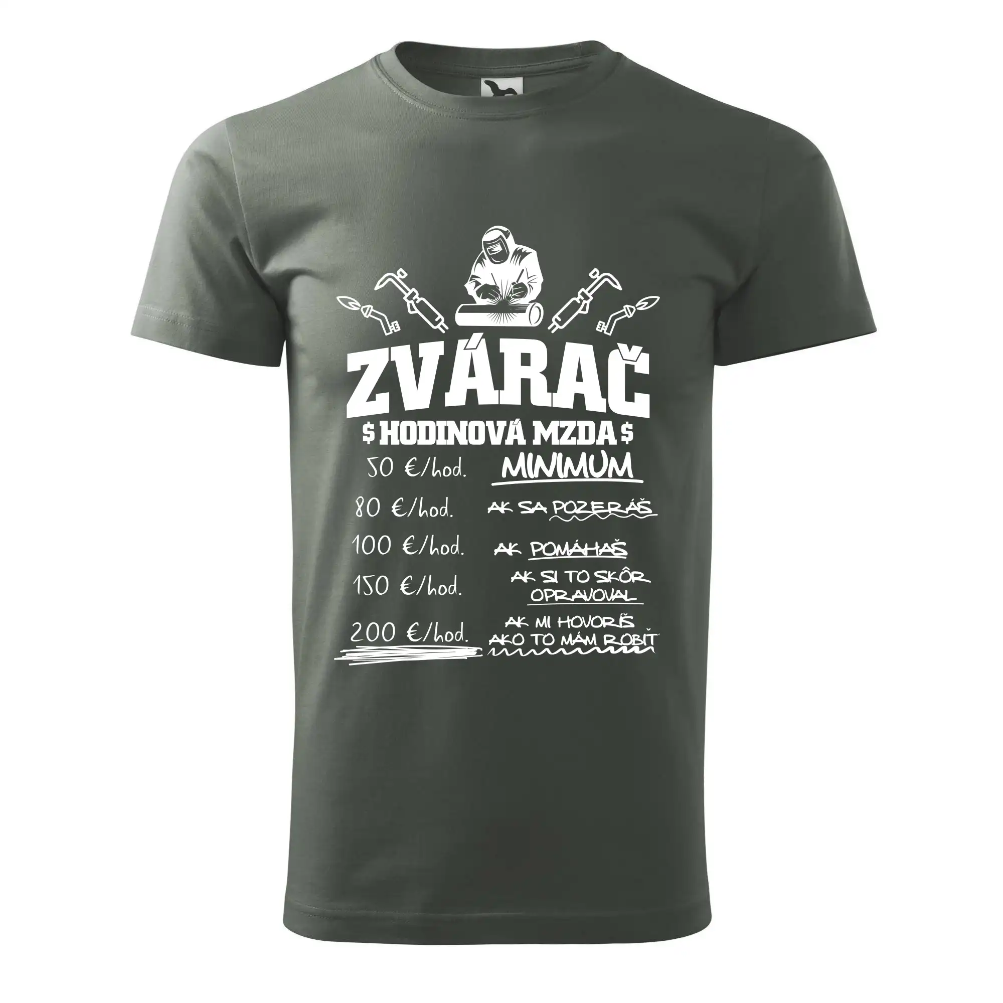 Hodinová mzda zvárač