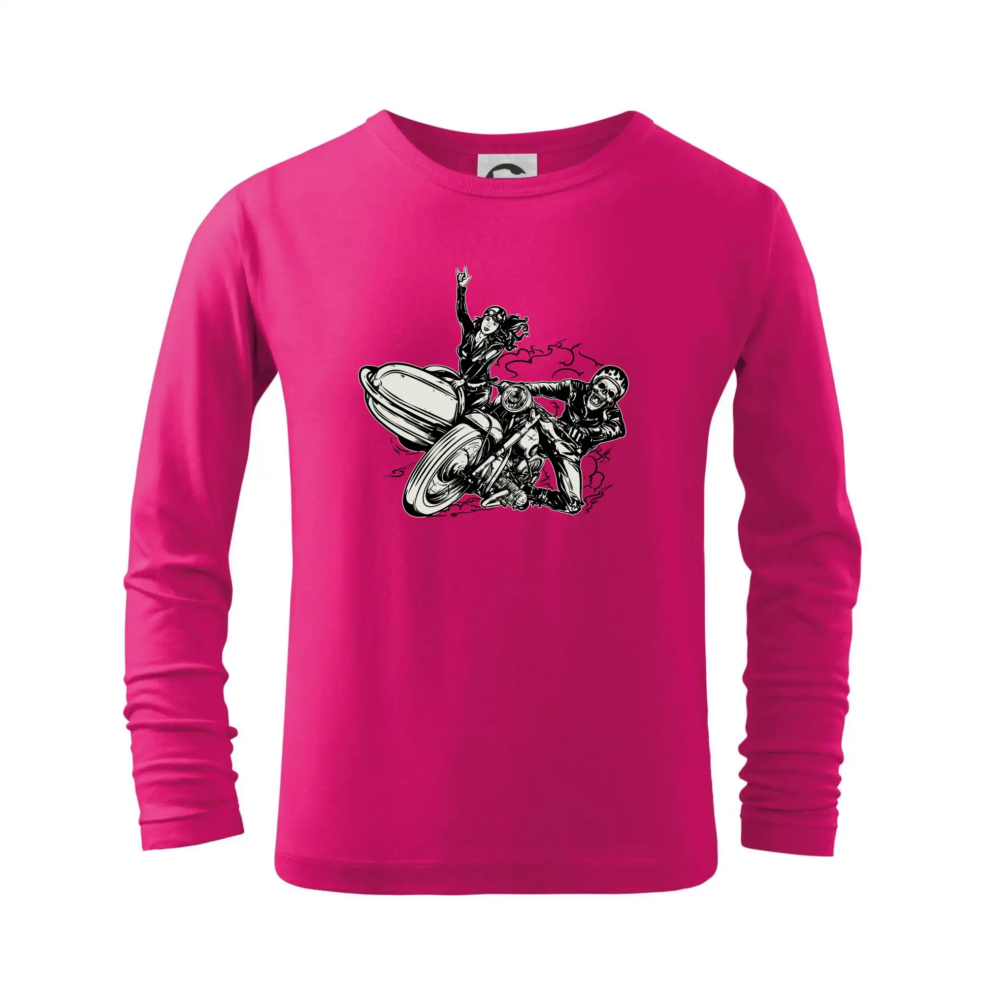 Tričká pre motorkárov¨ - Motorka so sajdkárou - Tričko detské Long Sleeve