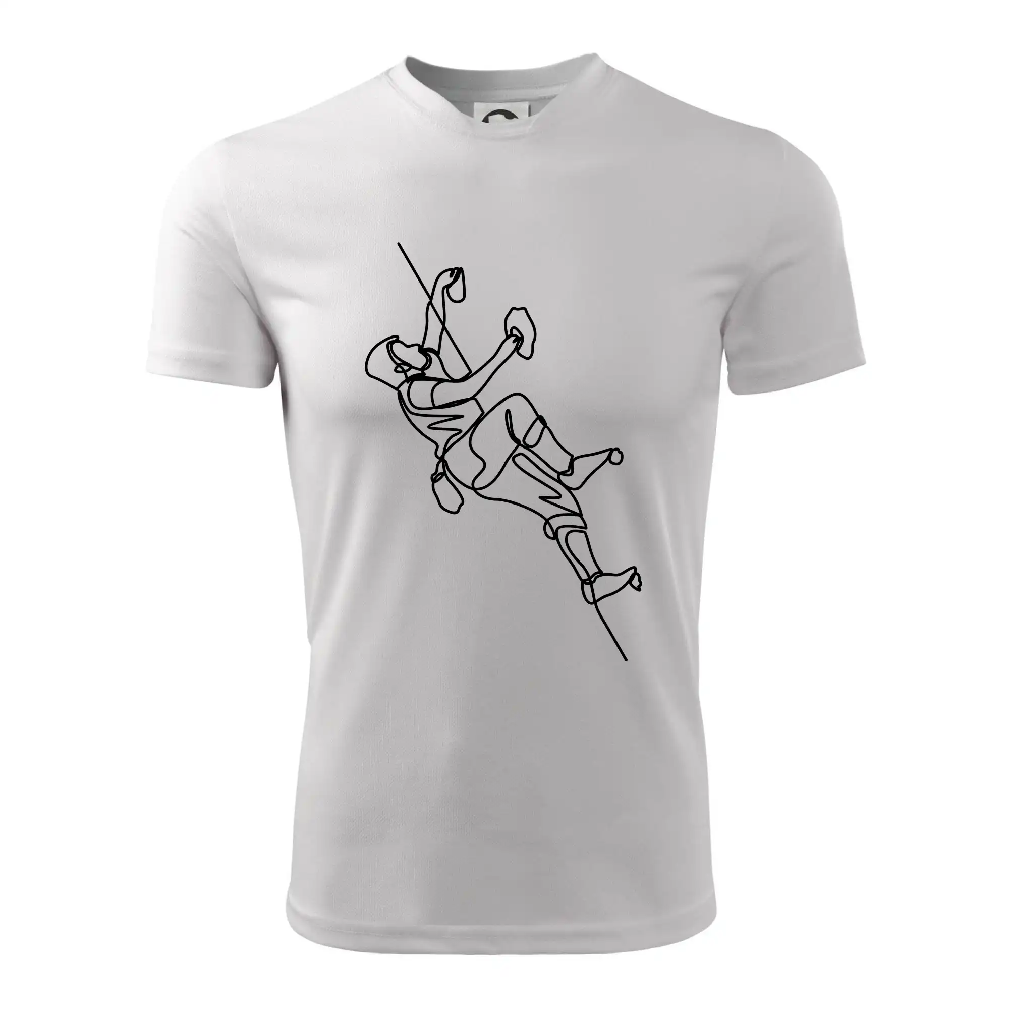 Lezecká stěna jedním tahem