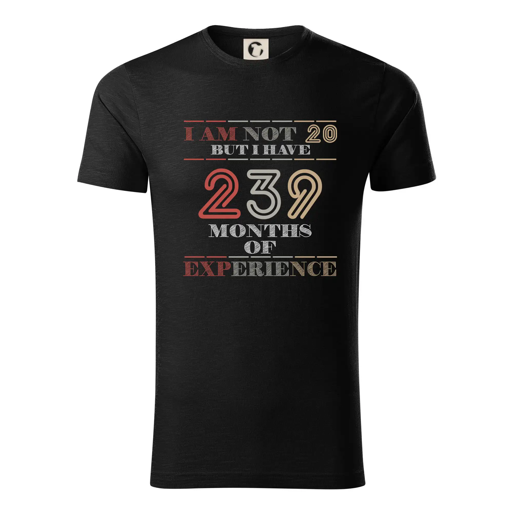 Tričká k narodeninám - 20 years 239 months of experience - Tričko z organickej bavlny