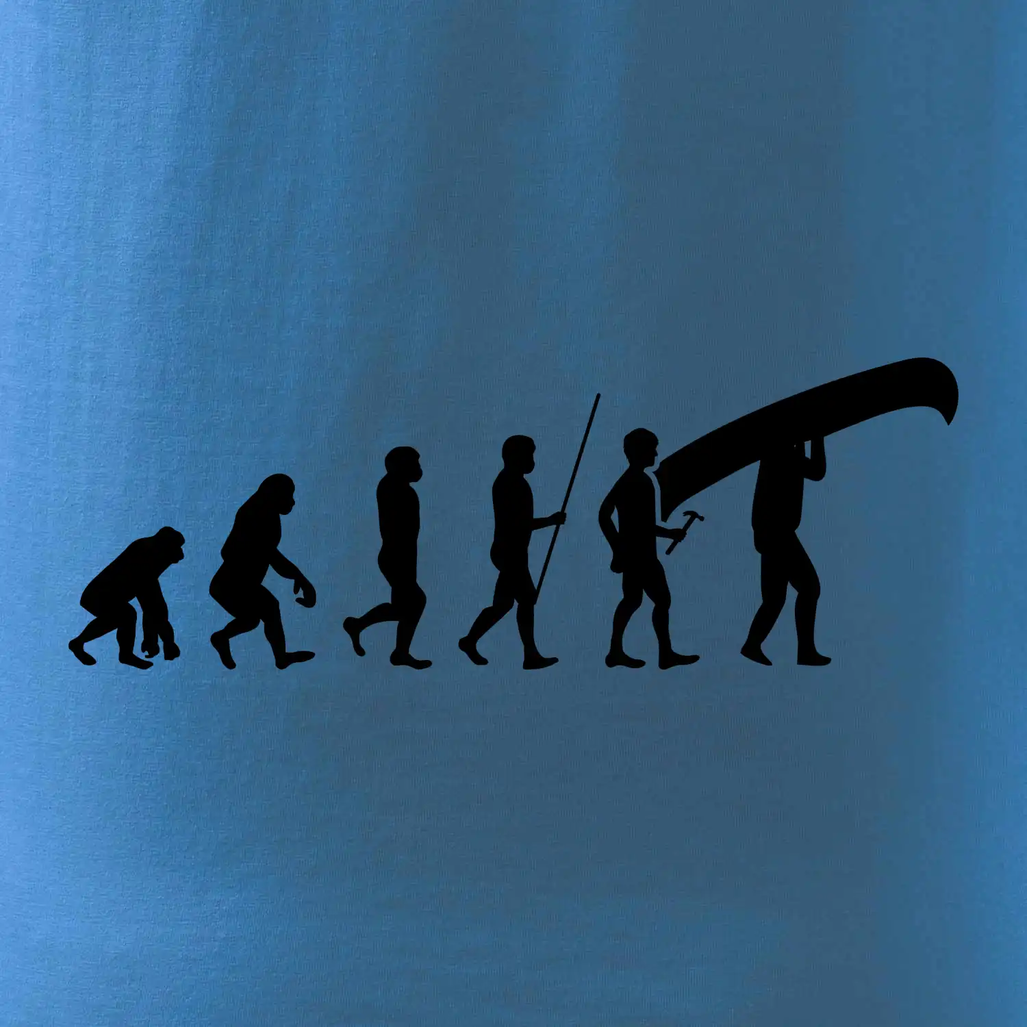 Evoluce kanoe nad hlavou
