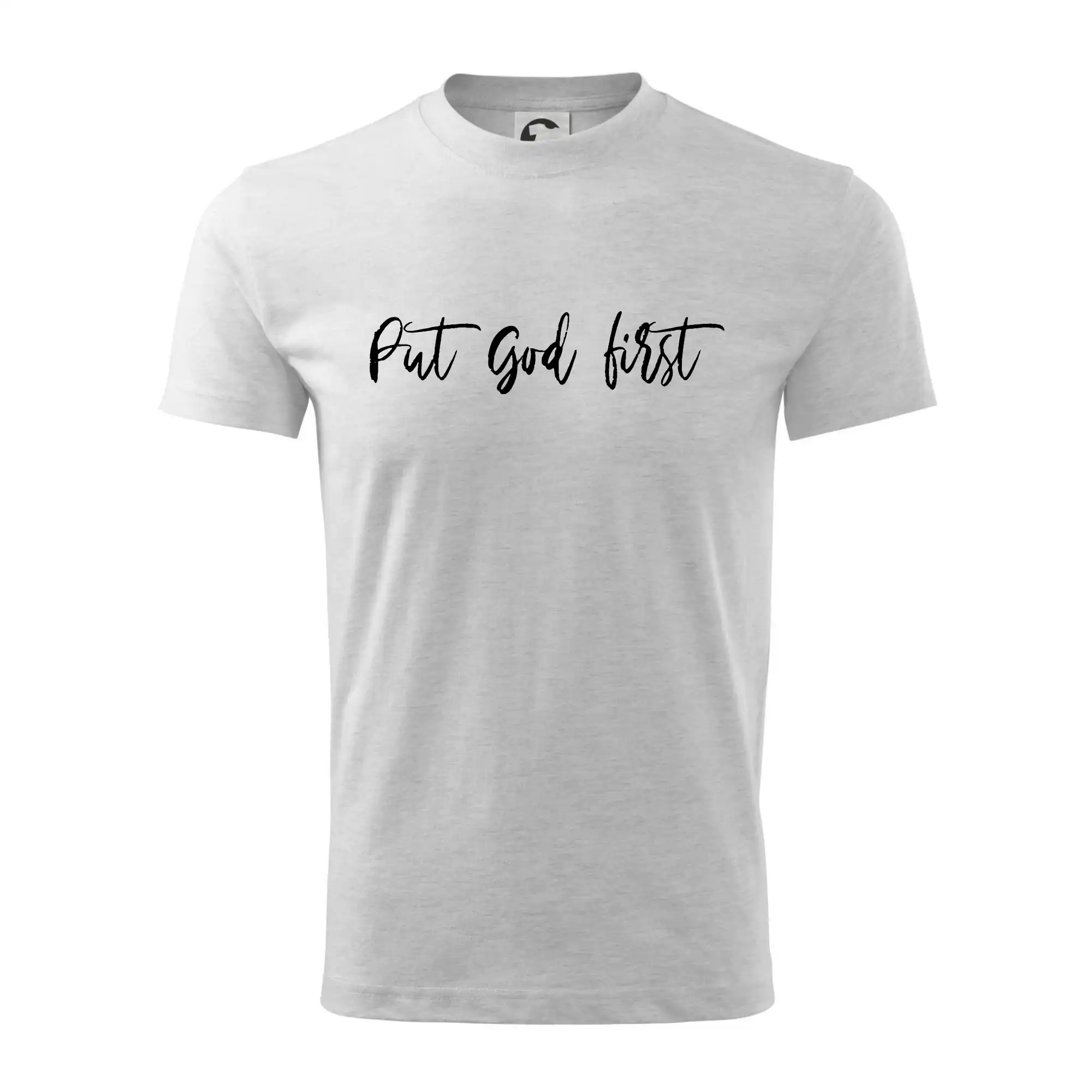 Put God first písací nápis - Tričko detské bavlnené