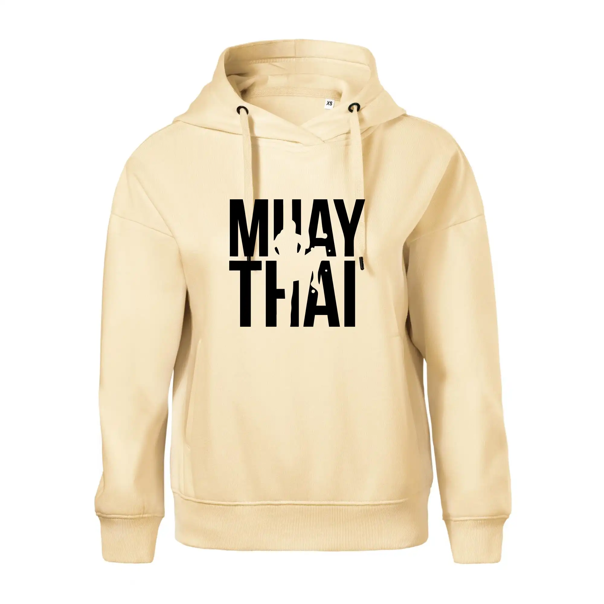 Tričká na box - Nápis Muay Thai - Oversized mikina dámská Moon - kratšia + širšia