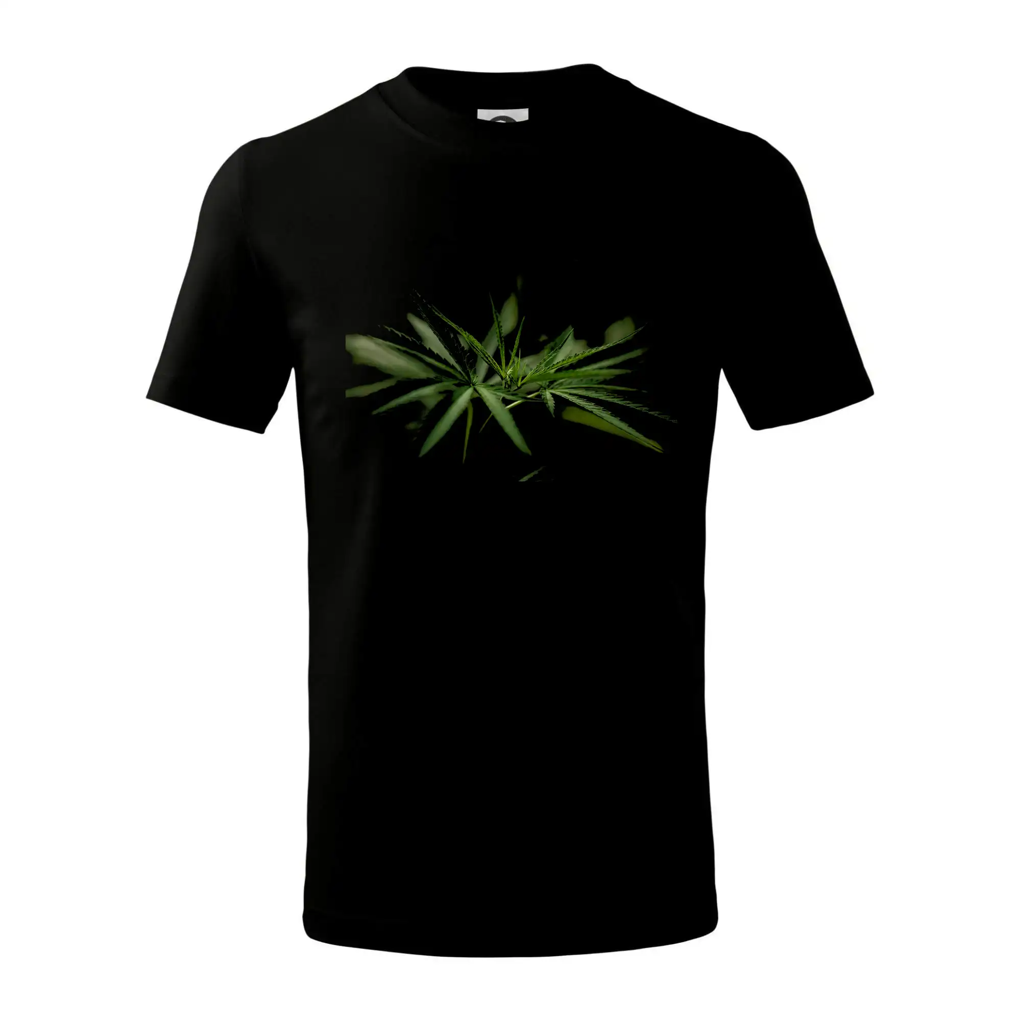 Tričká pre pohodový ľudí - Ganja listy - makro - Tričko detské bavlnené