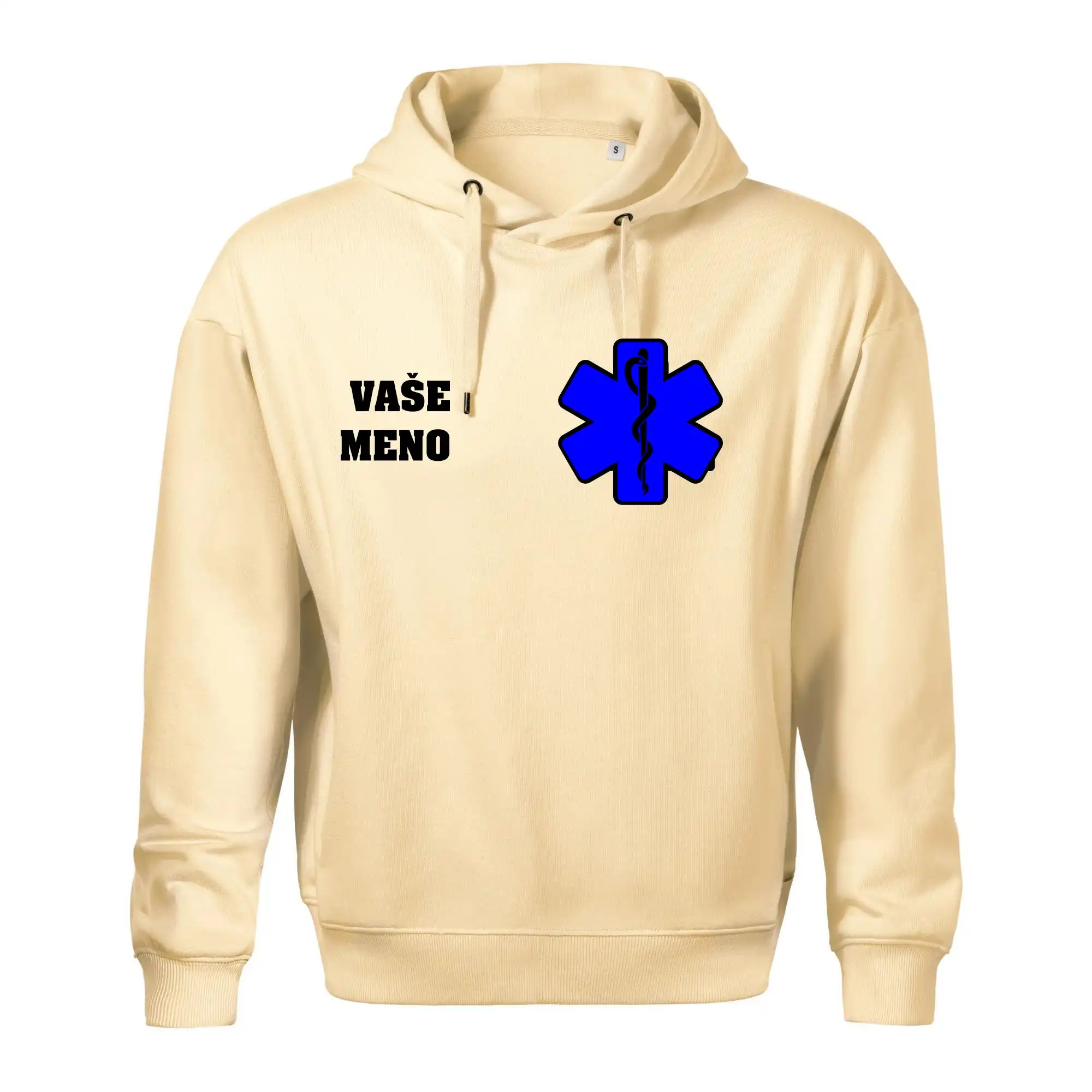 Originálne tričká pre hasičov - Rescue - Vaše meno - Oversized mikina pánska Moon - kratšia + širšia