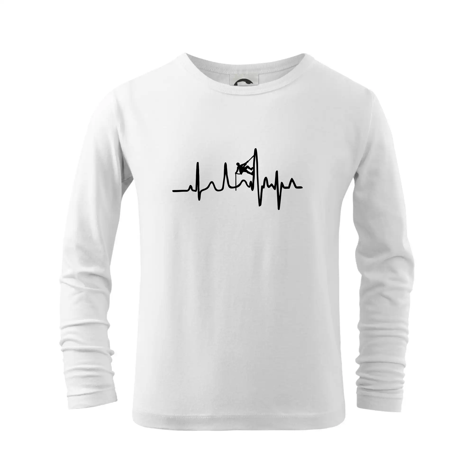 Trička pro horolezcov - EKG horolezec - Tričko detské Long Sleeve
