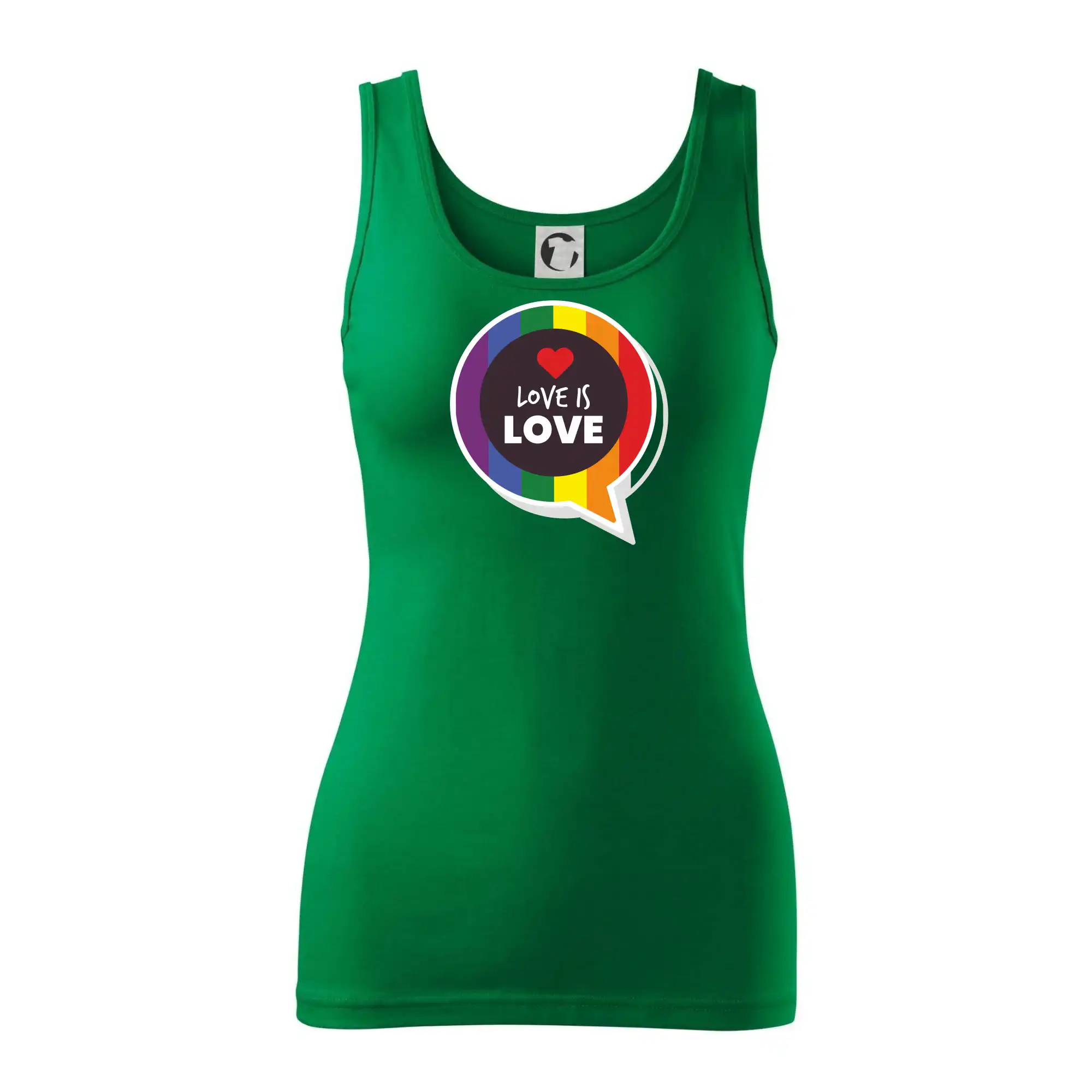 Tričká pre LGBT a Queer komunitu - Love is love bublina - Dámske tielko