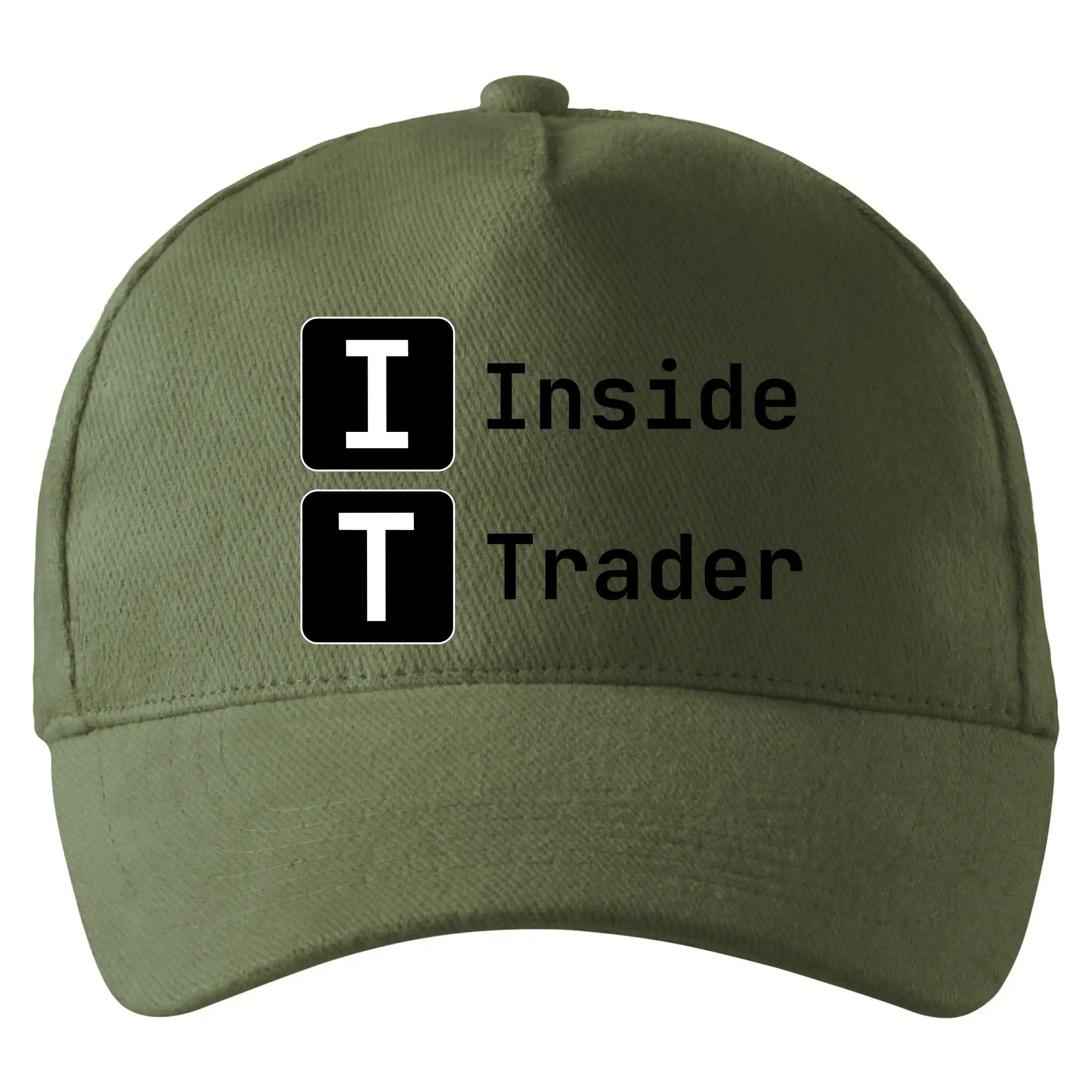 Tričká pre ajťákov - IT Nápis Inside Trader - Šiltovka so zahnutým šiltom a mosaznou sponou