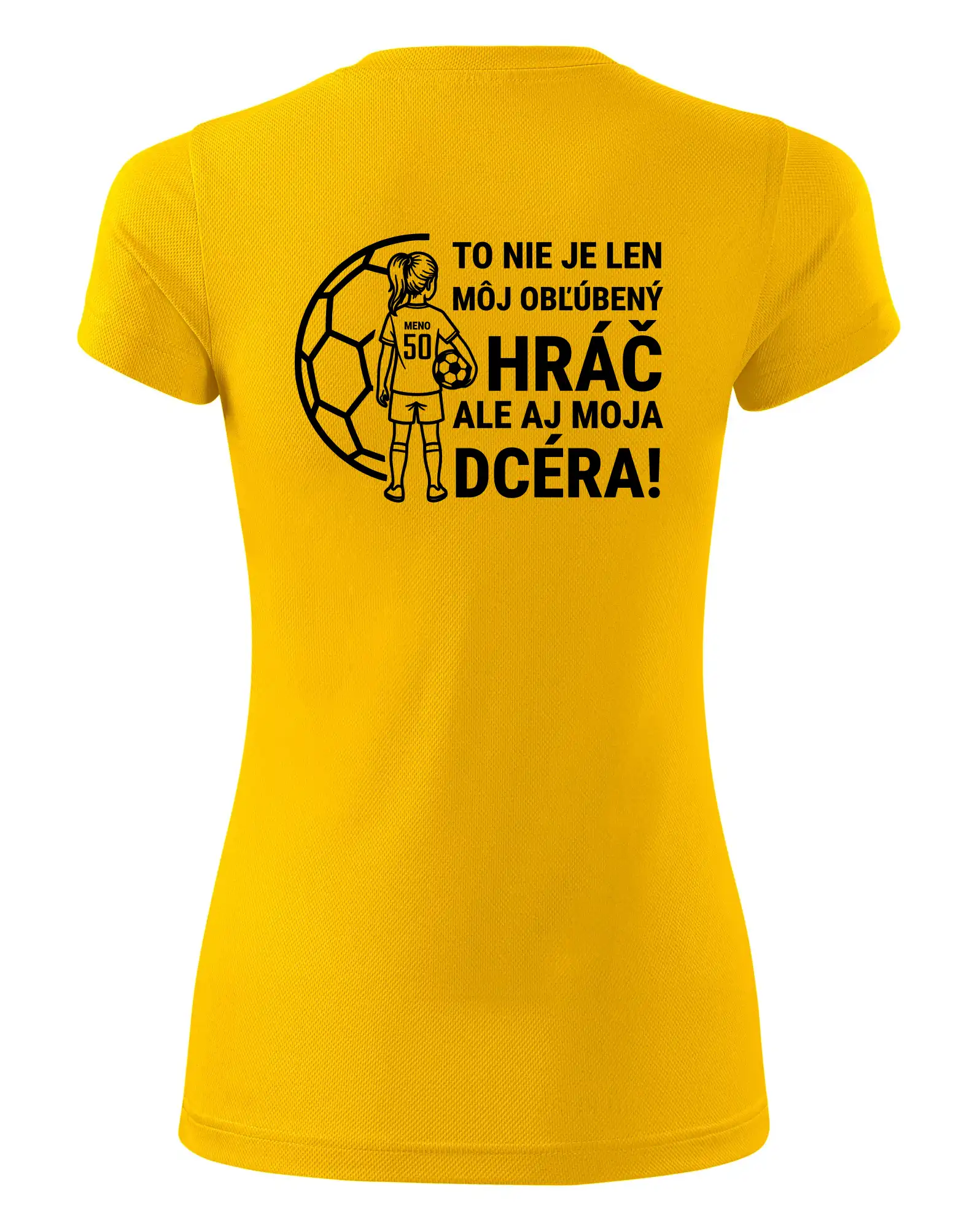 Futbalová mama - jedna dcéra (vaše meno a číslo)