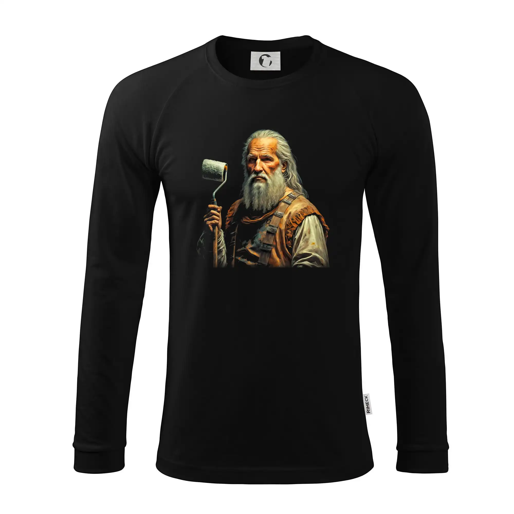 Grafické tričká - Leonardo da Vinci malíř pokojů - Pánske tričko s dlhým rukávom LS130