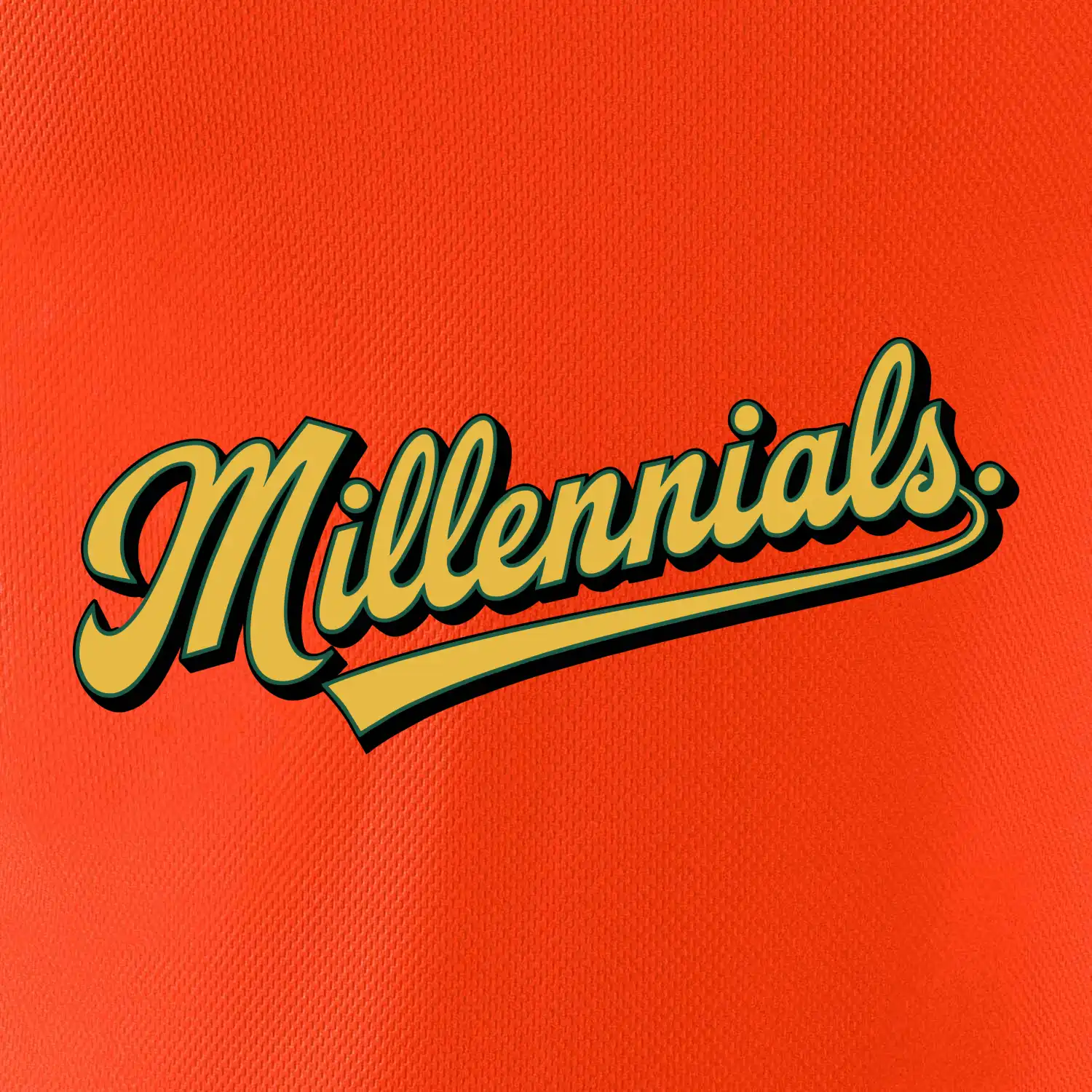 Generace Y - Millennials žlutý nápis